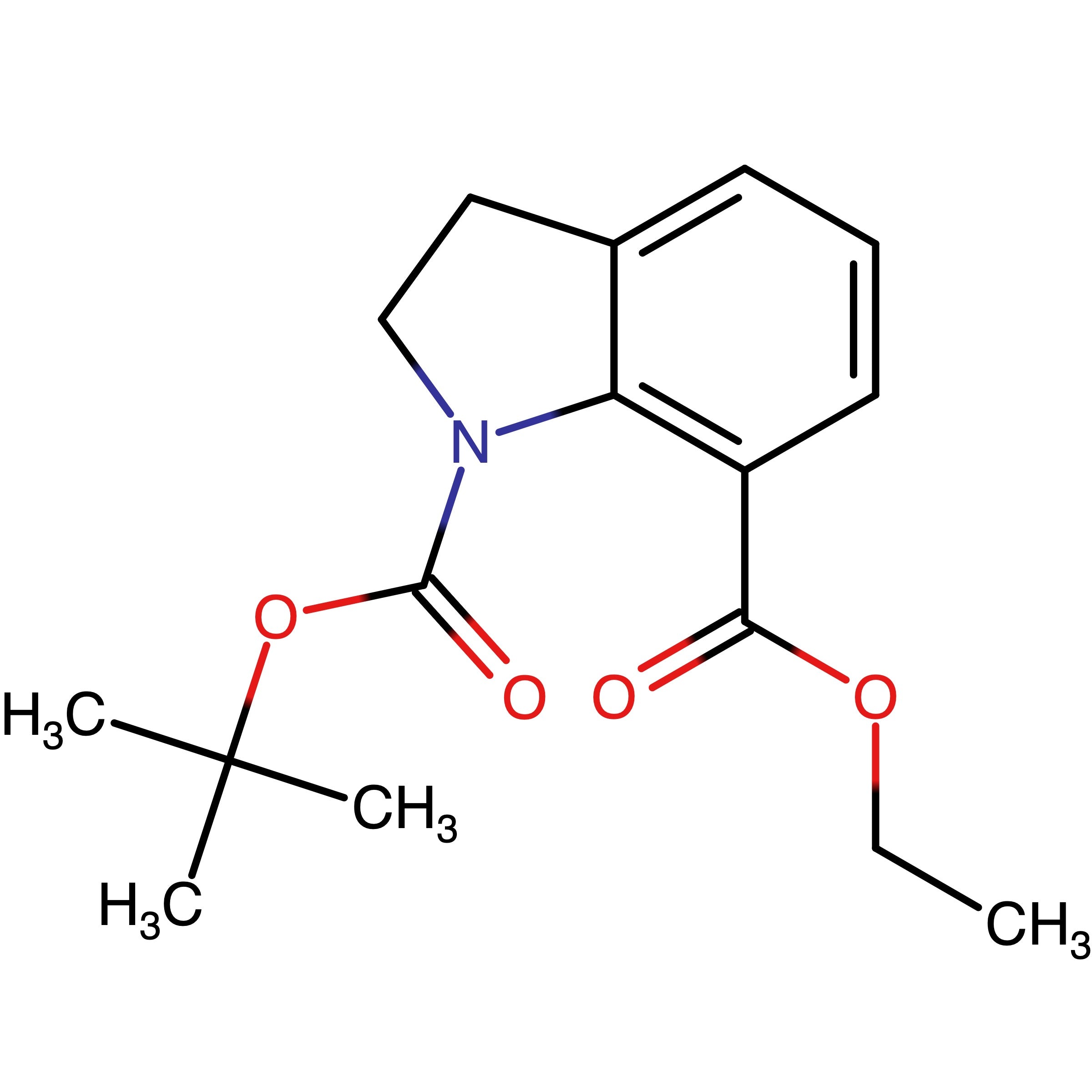 CAS 1065181-52-3 | 1-(tert-Butyl) 7-ethyl indoline-1,7-dicarboxylate
