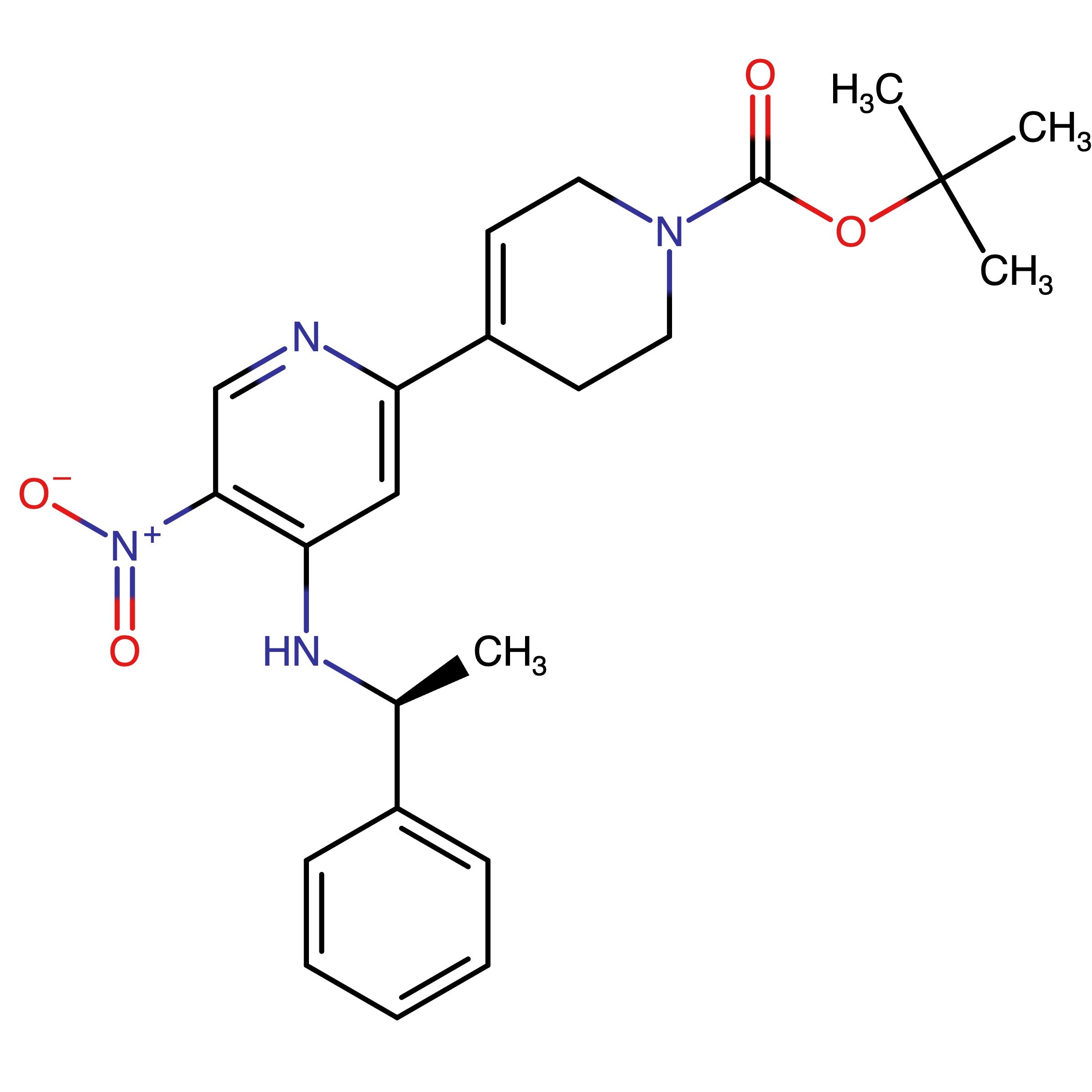 CAS 2688069-25-0 | tert-Butyl (S)-5-nitro-4-((1-phenylethyl)amino)-3',6'-dihydro-[2,4'-bipyridine]-1'(2'H)-carboxylate