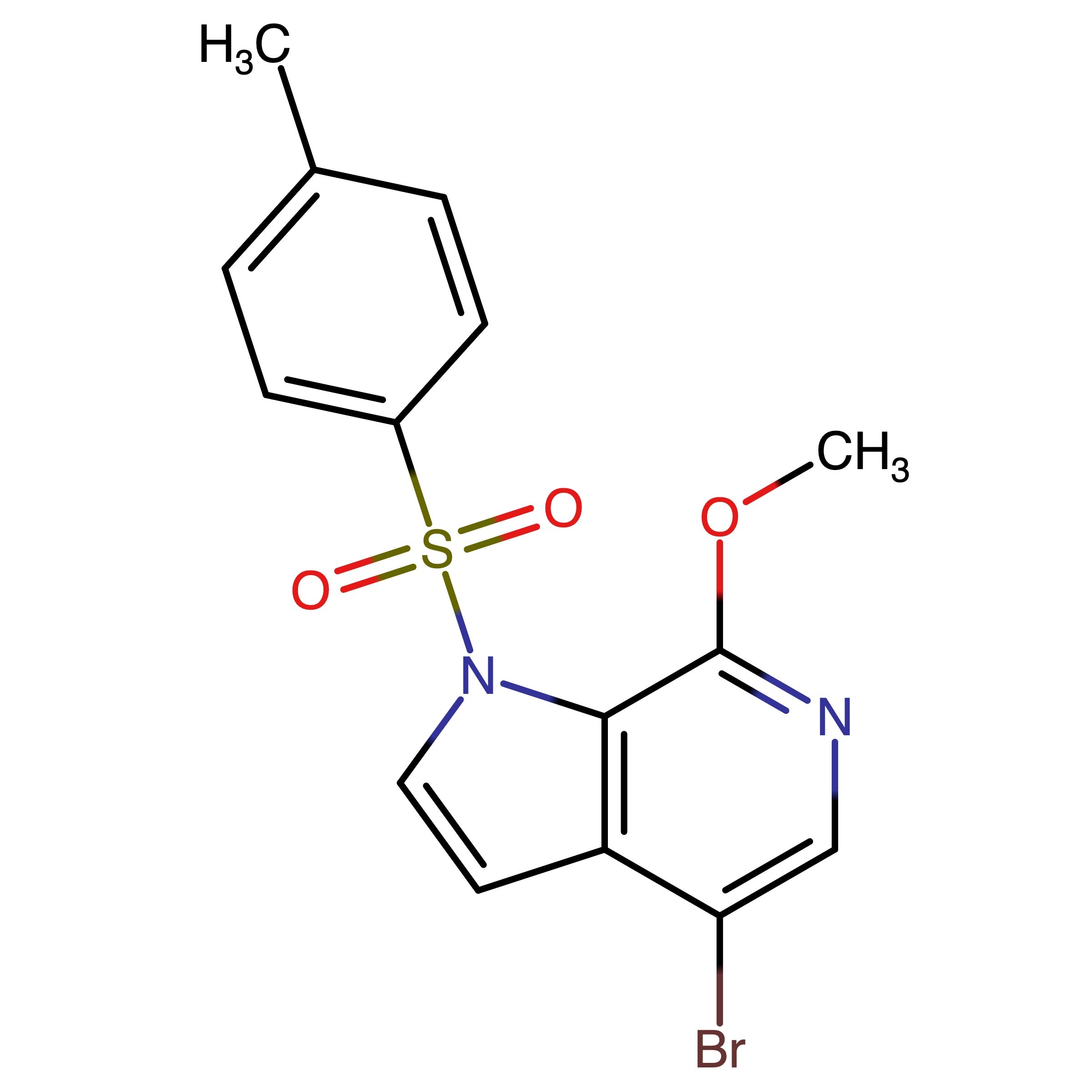 CAS 1445993-85-0 | 4-Bromo-7-methoxy-1-tosyl-1H-pyrrolo[2,3-c]pyridine