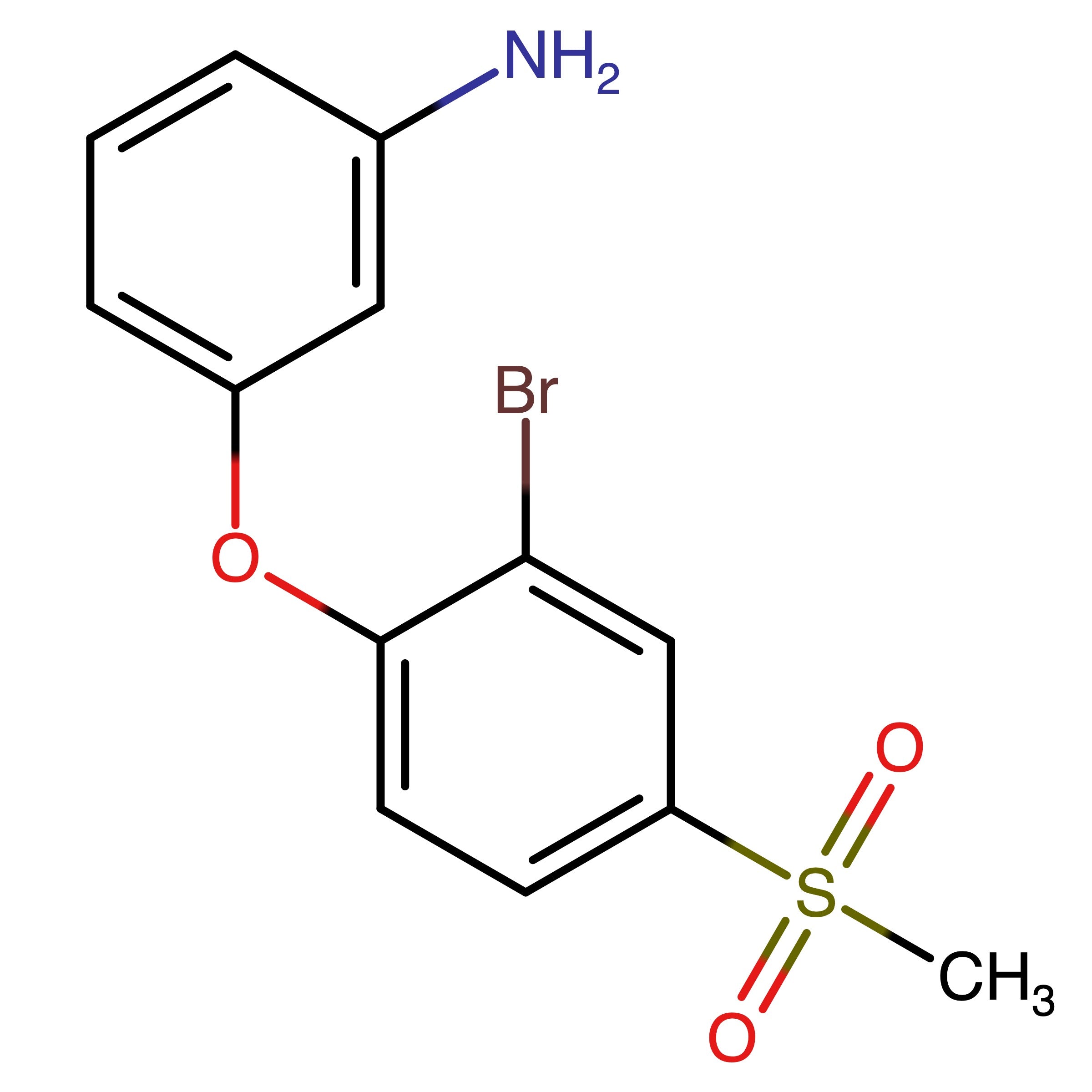 CAS 1643670-01-2 | 3-(2-Bromo-4-(methylsulfonyl)phenoxy)aniline