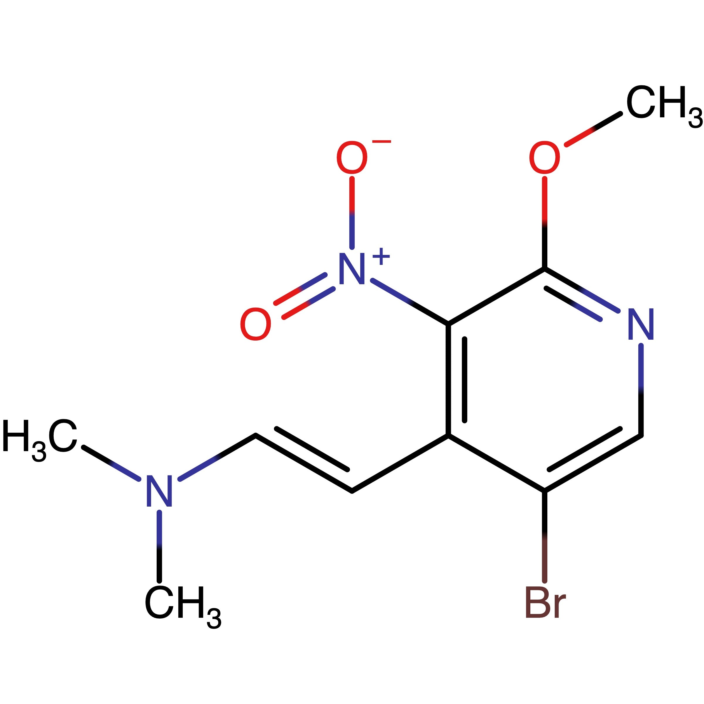 CAS 1445993-84-9 | (E)-2-(5-Bromo-2-methoxy-3-nitropyridin-4-yl)-N,N-dimethylethen-1-amine