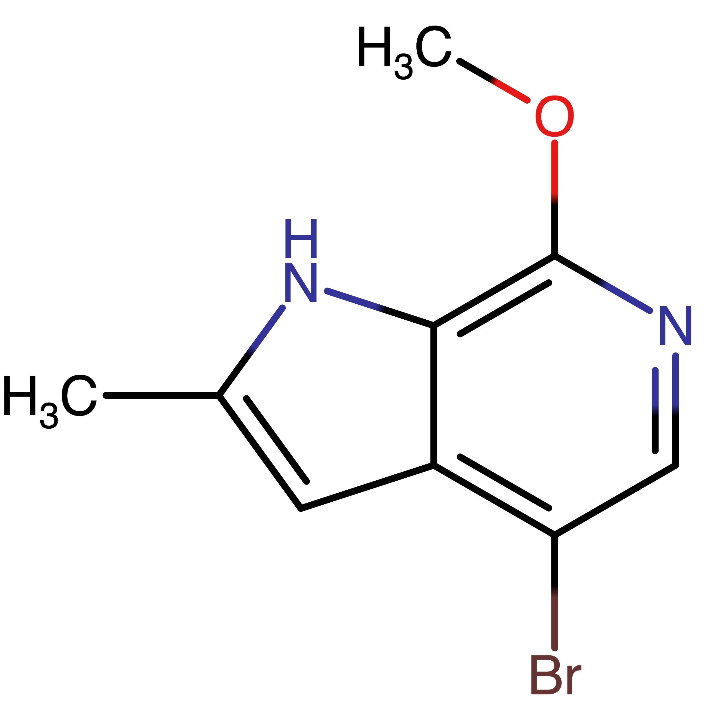 CAS 1926136-62-0 | 4-Bromo-7-methoxy-2-methyl-1H-pyrrolo[2,3-c]pyridine