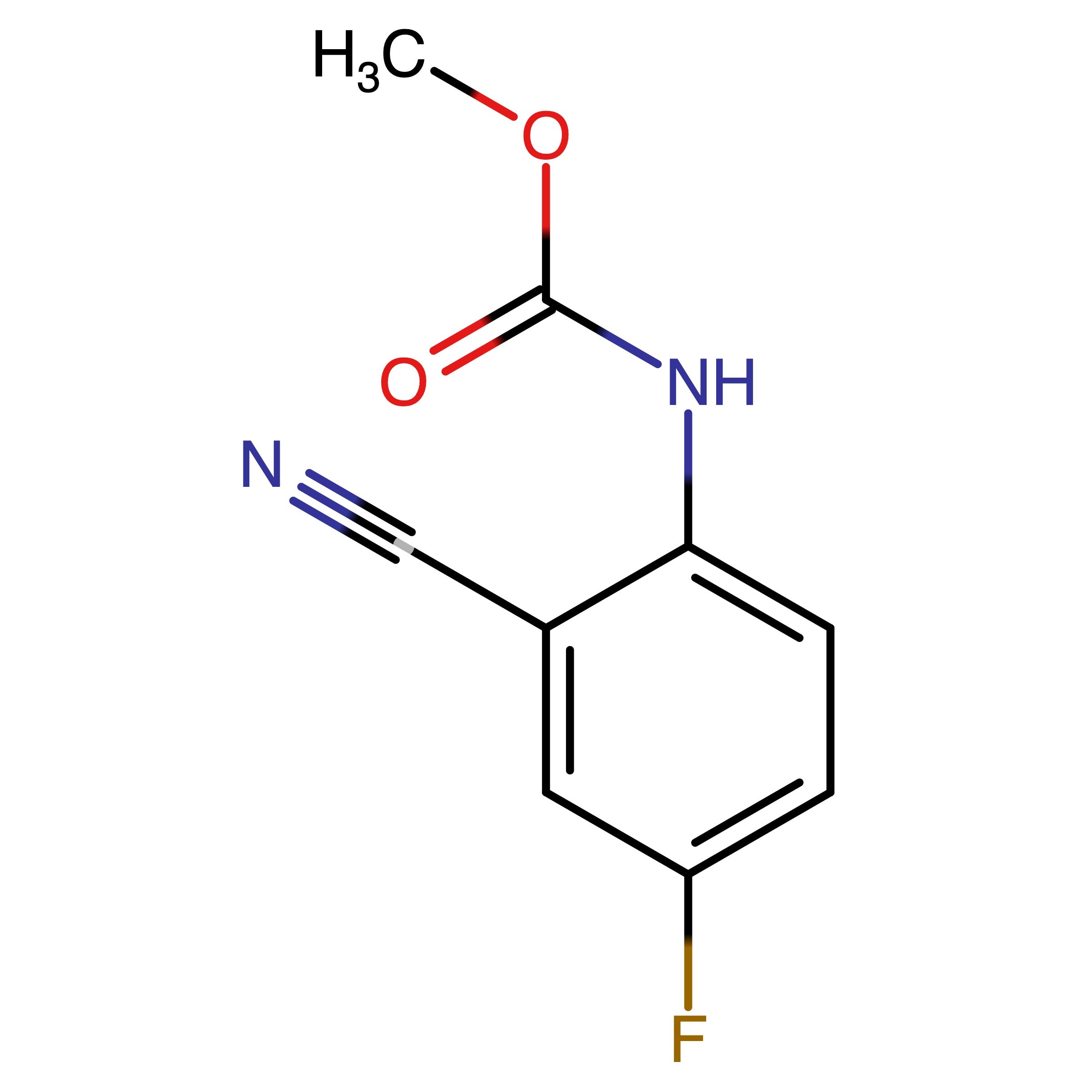 CAS 1555051-29-0 | Methyl (2-carbonitril-4-fluorophenyl)carbamate
