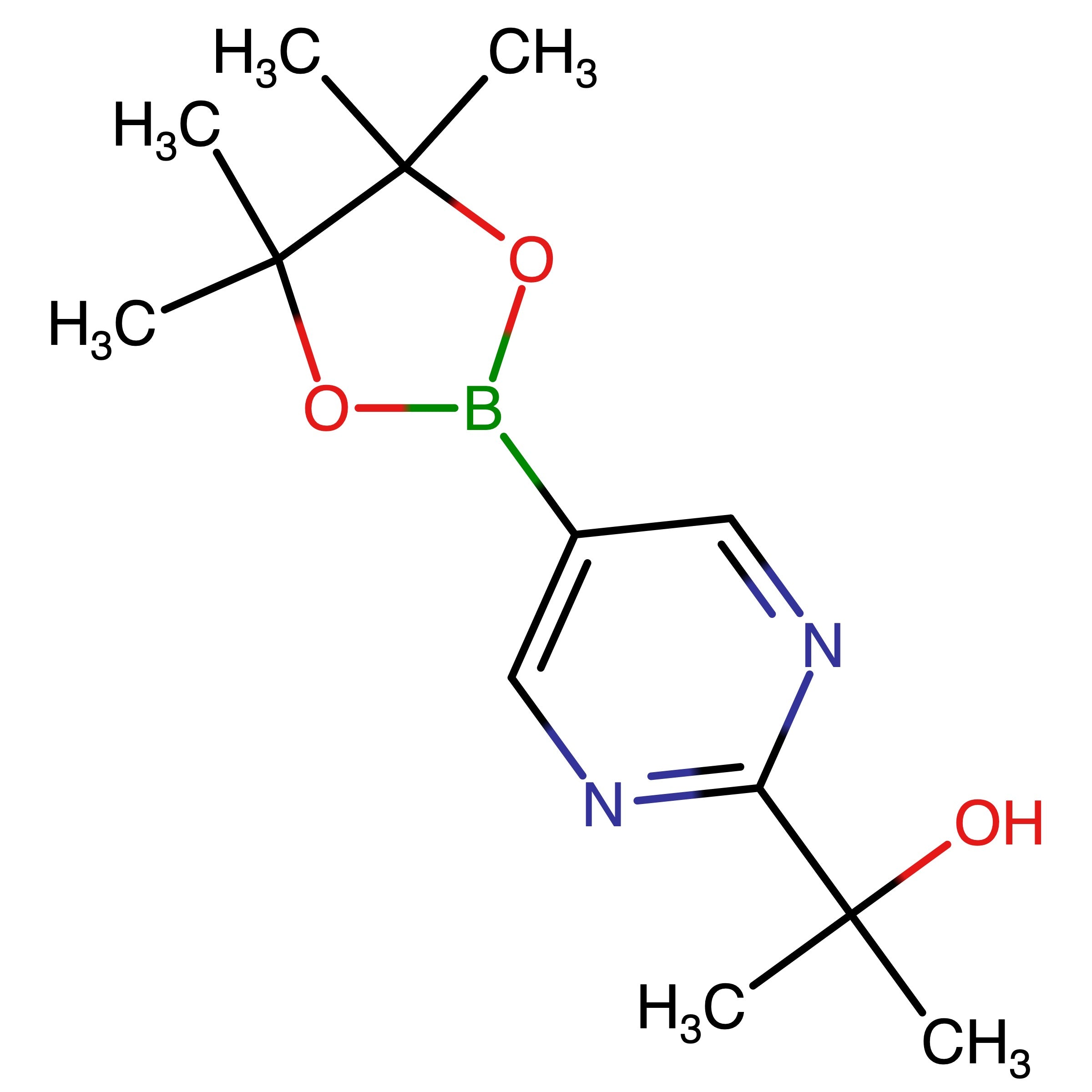 CAS 1319255-87-2 | 2-(5-(4,4,5,5-Tetramethyl-1,3,2-dioxaborolan-2-yl)pyrimidin-2-yl)propan-2-ol