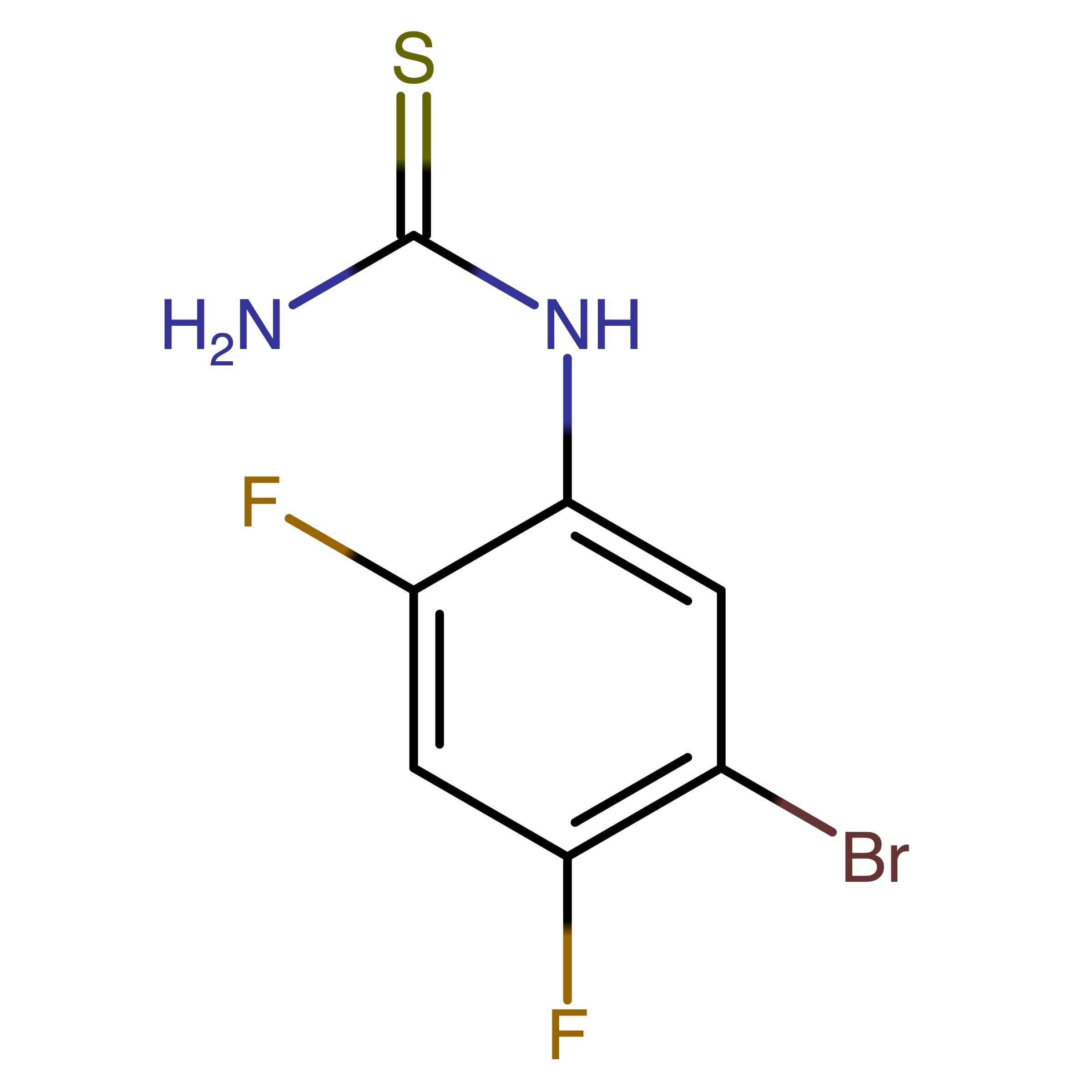 CAS 1160789-90-1 | 1-(5-Bromo-2,4-difluorophenyl)thiourea