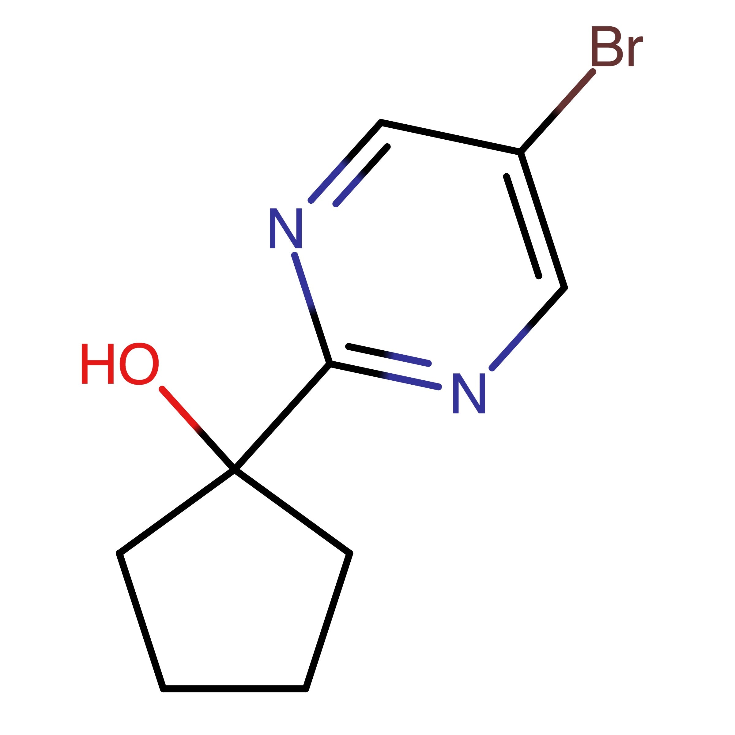 CAS 1459772-41-8 | 1-(5-Bromopyrimidin-2-yl)cyclopentan-1-ol
