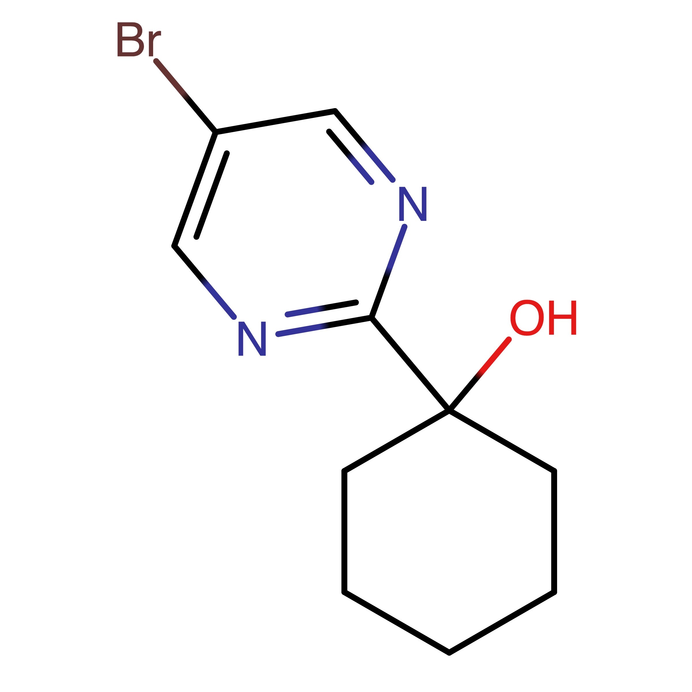 CAS 1459772-53-2 | 1-(5-Bromopyrimidin-2-yl)cyclohexan-1-ol