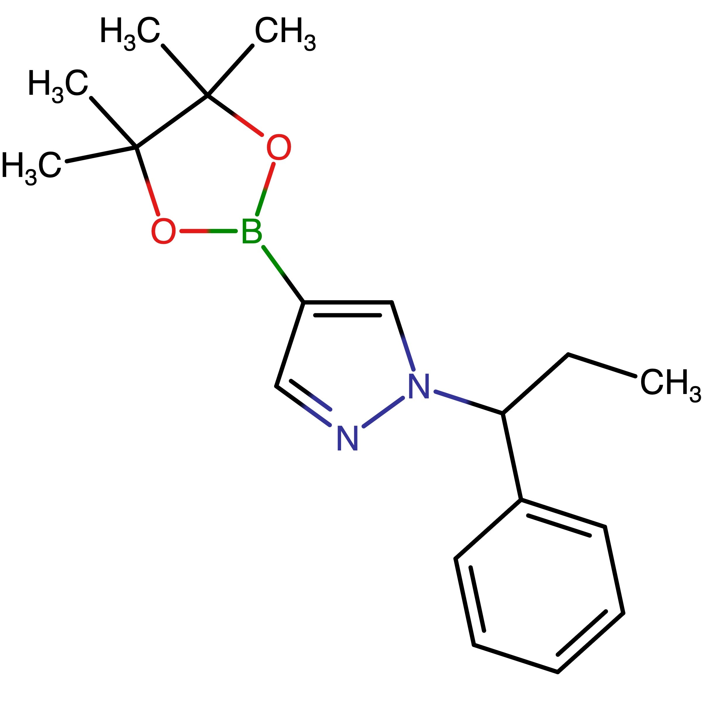 CAS 1629171-81-8 | 1-(1-Phenylpropyl)-4-(4,4,5,5-tetramethyl-1,3,2-dioxaborolan-2-yl)-1H-pyrazole