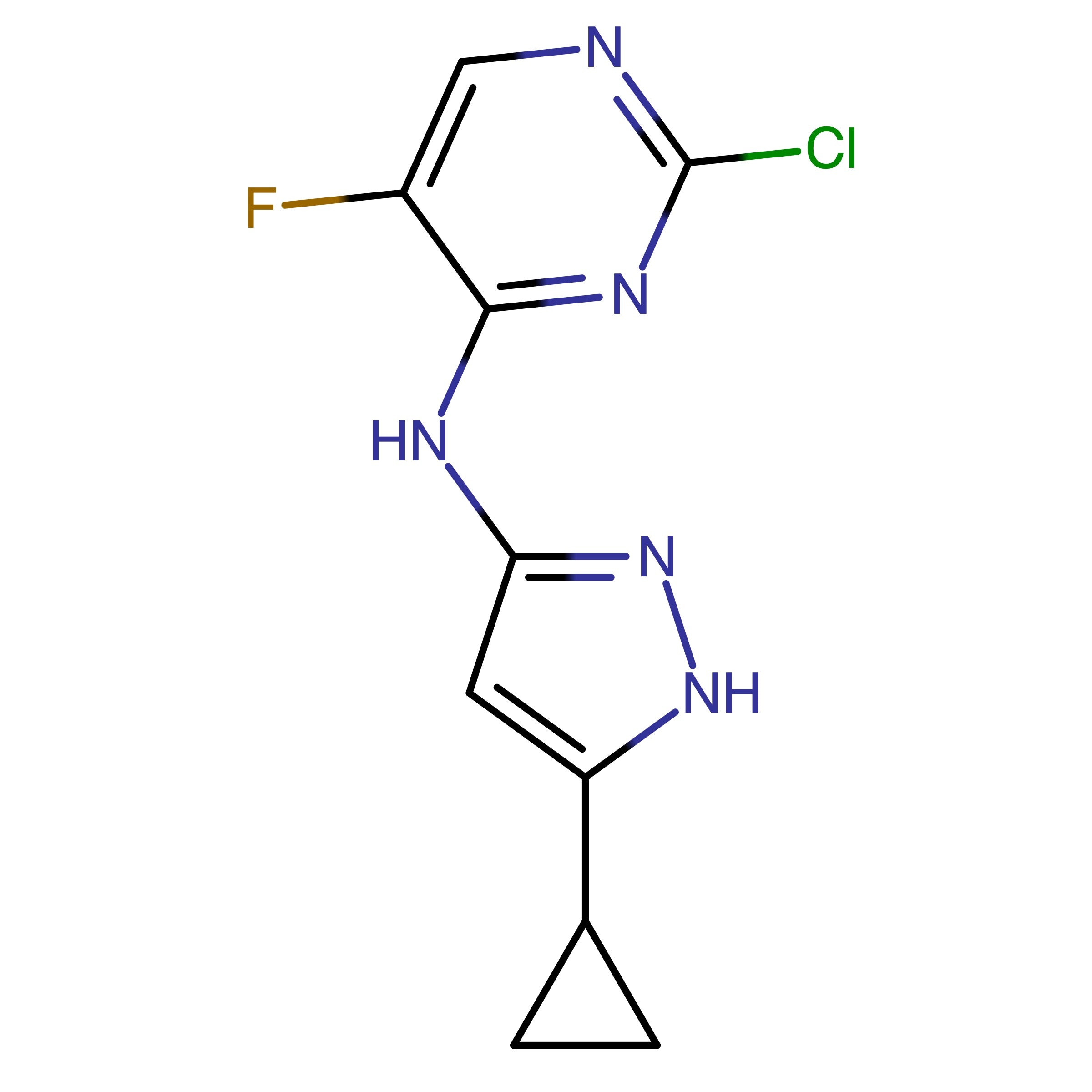 CAS 851434-98-5 | 2-Chloro-N-(5-cyclopropyl-1H-pyrazol-3-yl)-5-fluoropyrimidin-4-amine