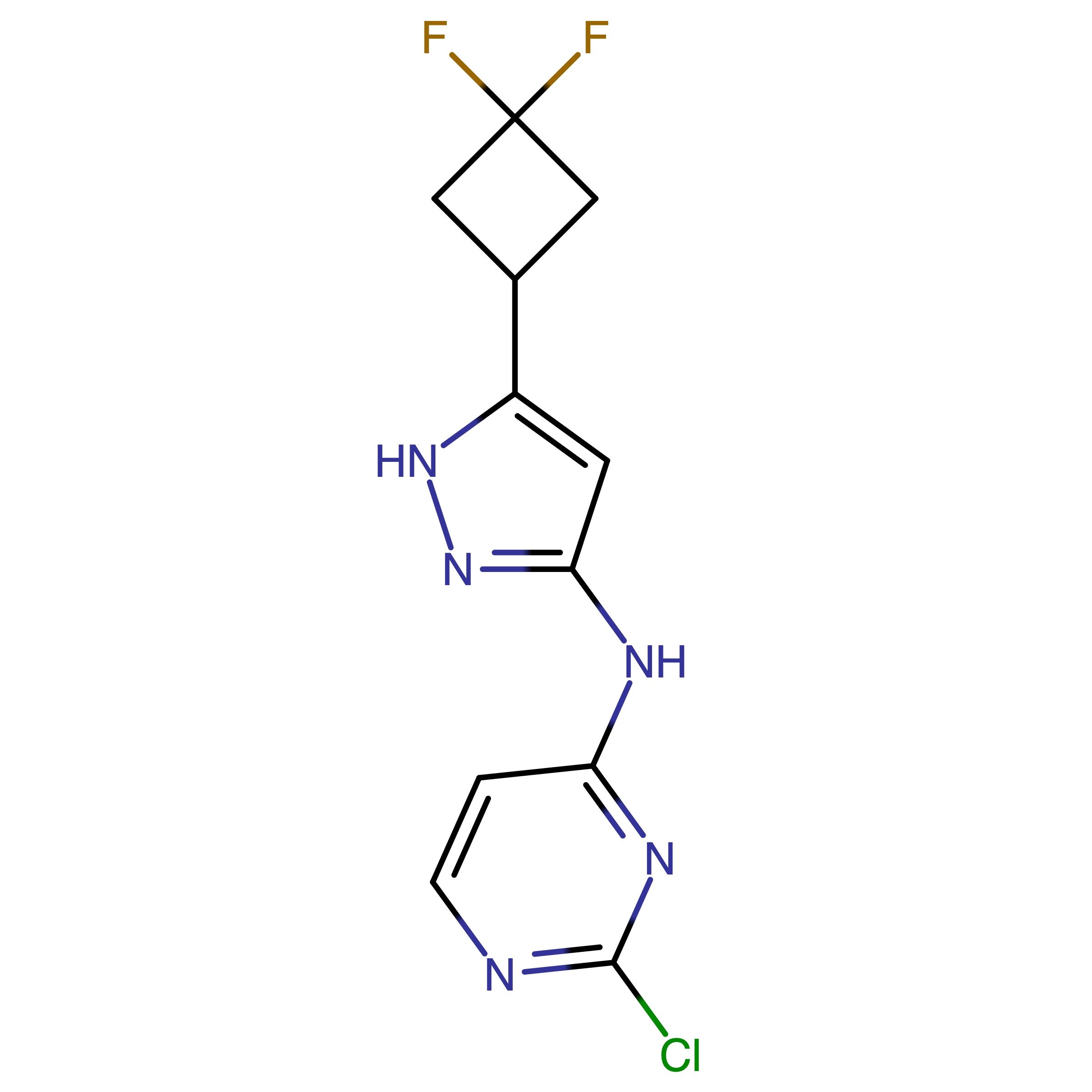 CAS 1425931-83-4 | 2-Chloro-N-(5-(3,3-difluorocyclobutyl)-1H-pyrazol-3-yl)pyrimidin-4-amine