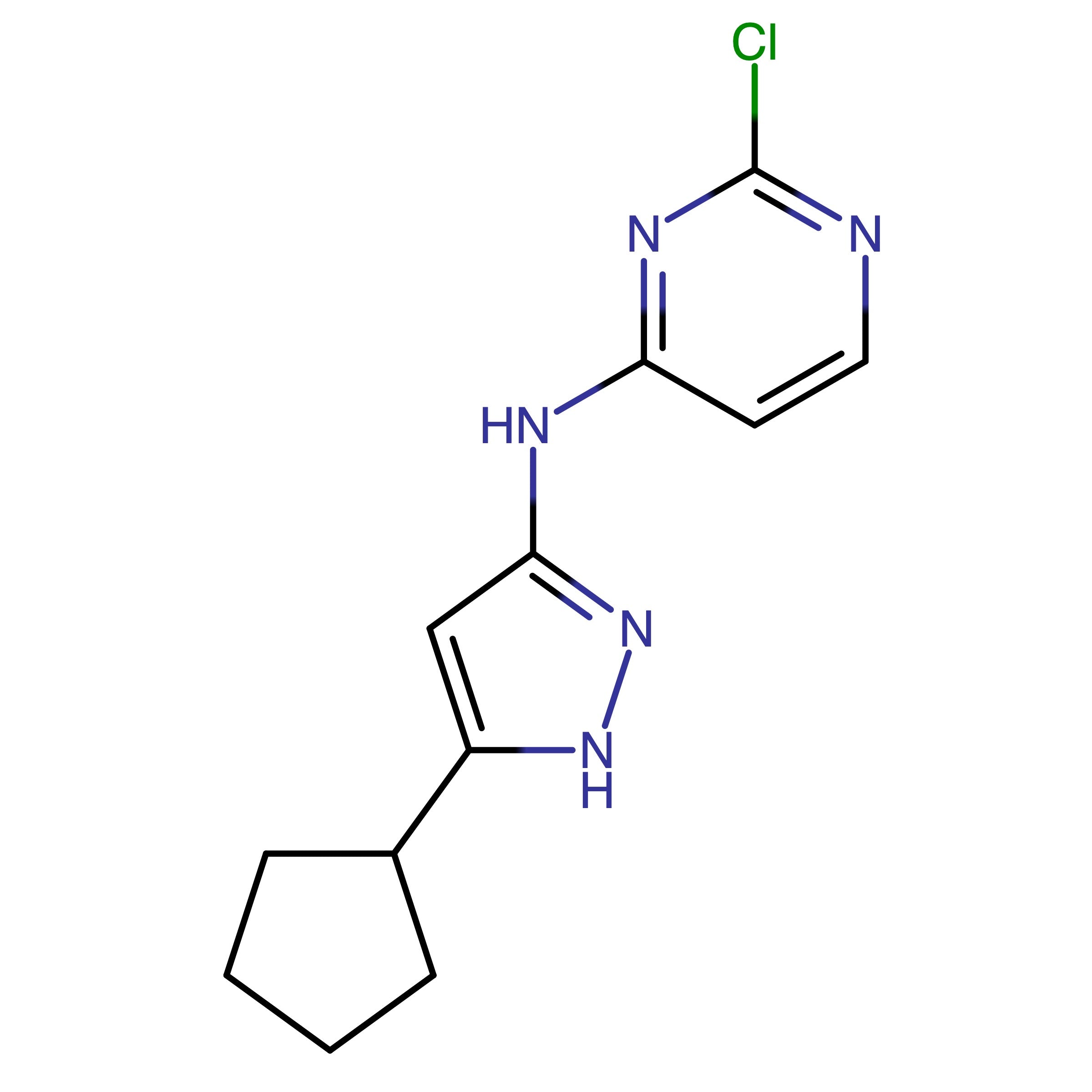 CAS 1000895-30-6 | 2-Chloro-N-(5-cyclopentyl-1H-pyrazol-3-yl)pyrimidin-4-amine
