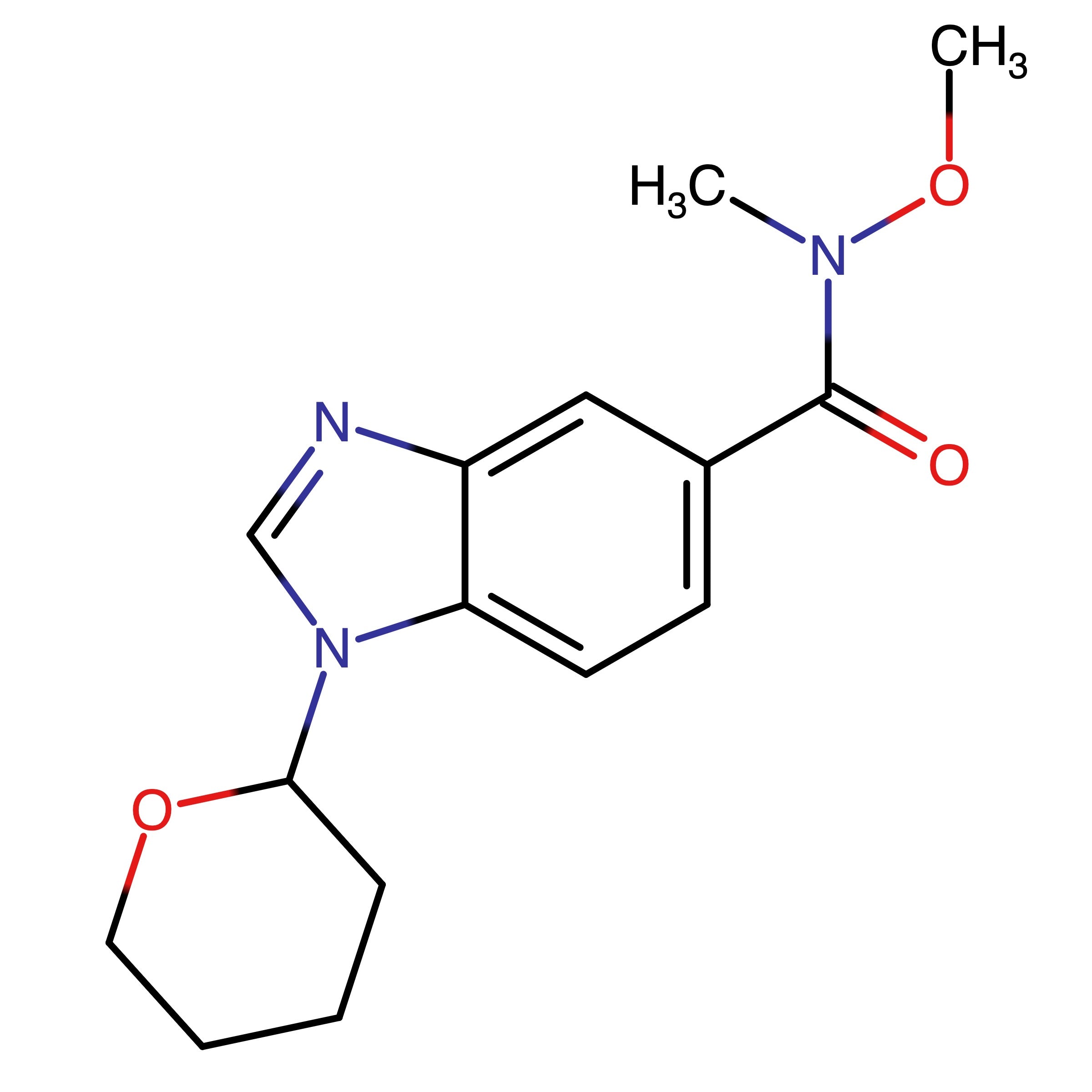 CAS 1425932-08-6 | N-Methoxy-N-methyl-1-(tetrahydro-2H-pyran-2-yl)-1H-benzo[d]imidazole-5-carboxamide