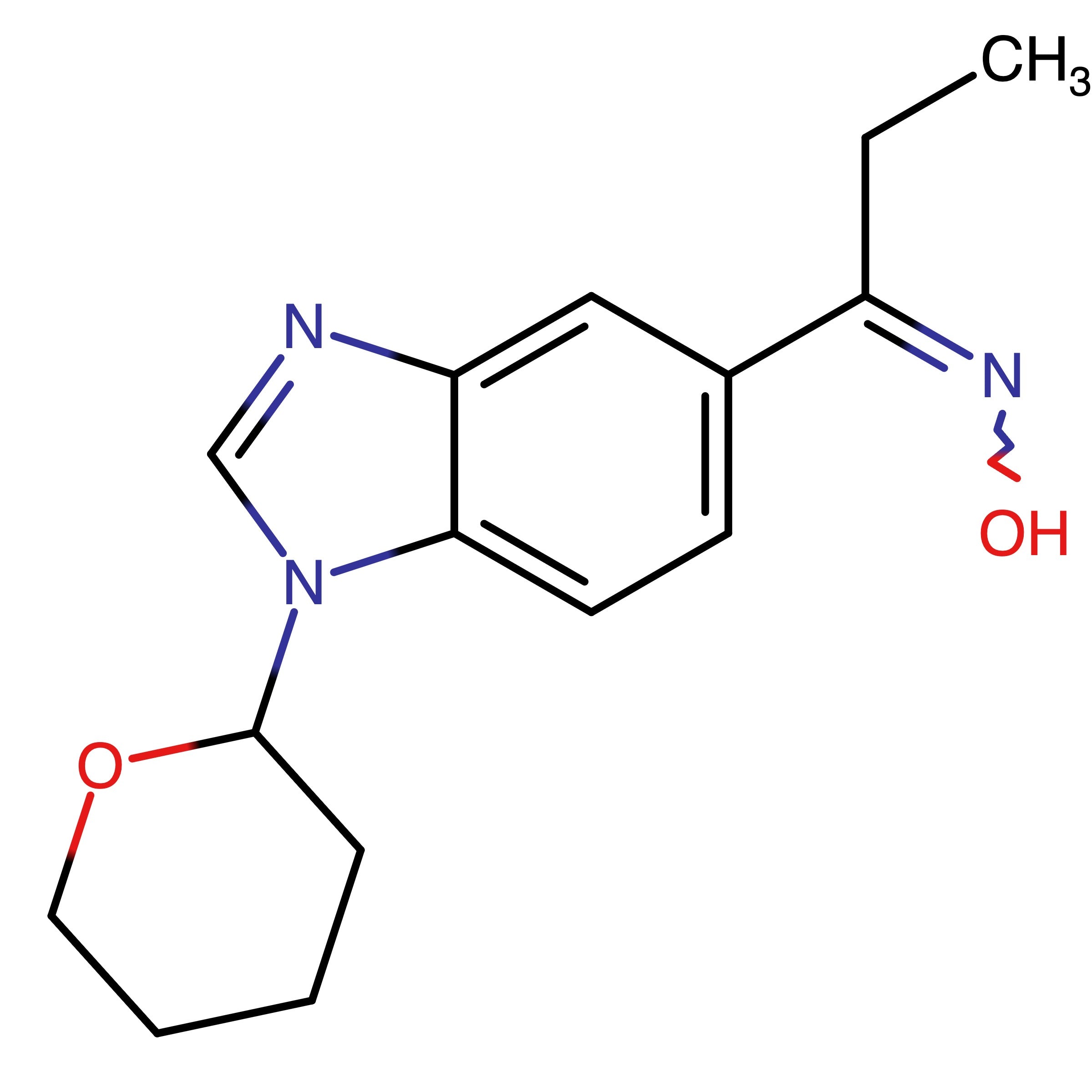 CAS 1425932-10-0 | 1-(1-(Tetrahydro-2H-pyran-2-yl)-1H-benzo[d]imidazol-5-yl)propan-1-one oxime