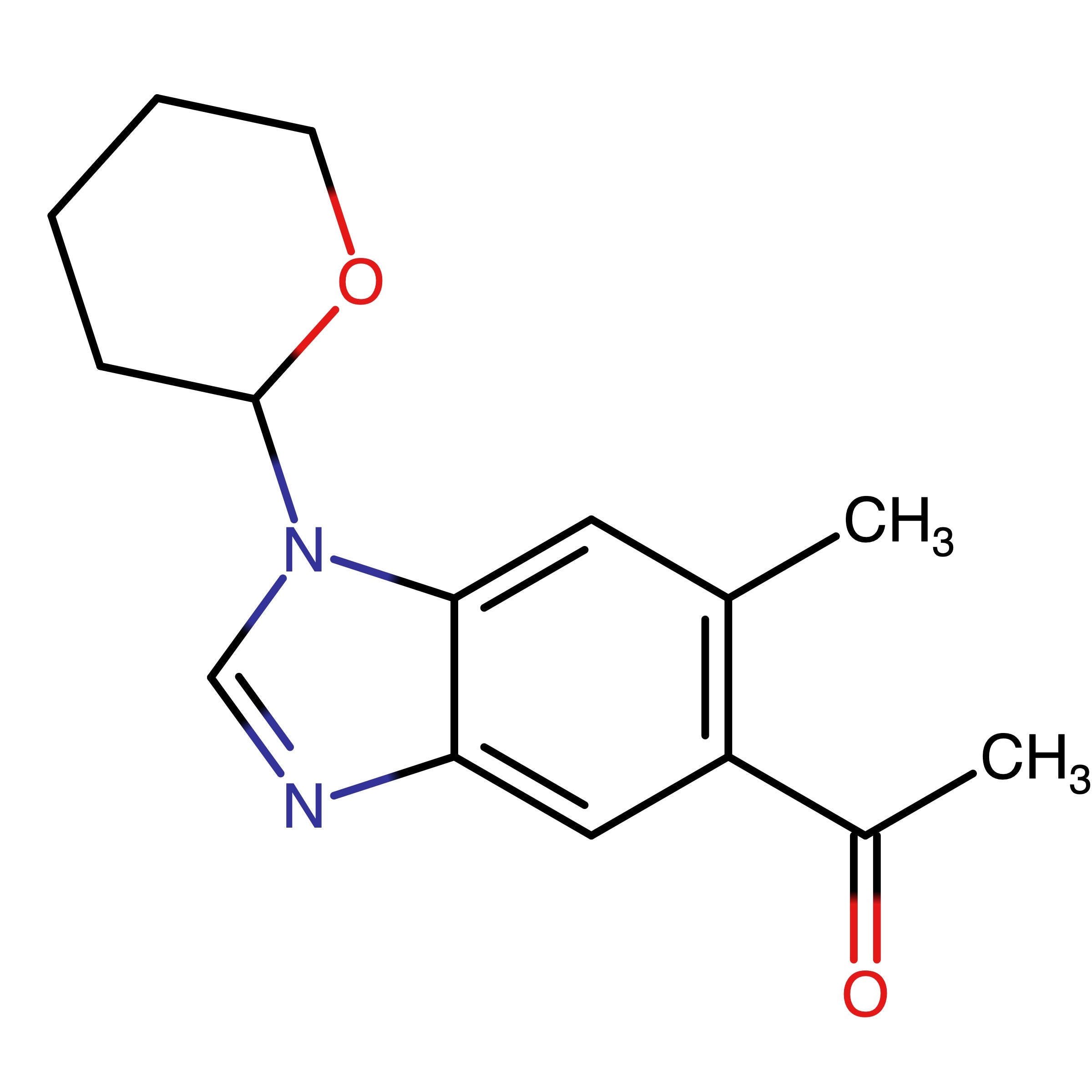 CAS 1425932-23-5 | 1-(6-Methyl-1-(tetrahydro-2H-pyran-2-yl)-1H-benzo[d]imidazol-5-yl)ethan-1-one