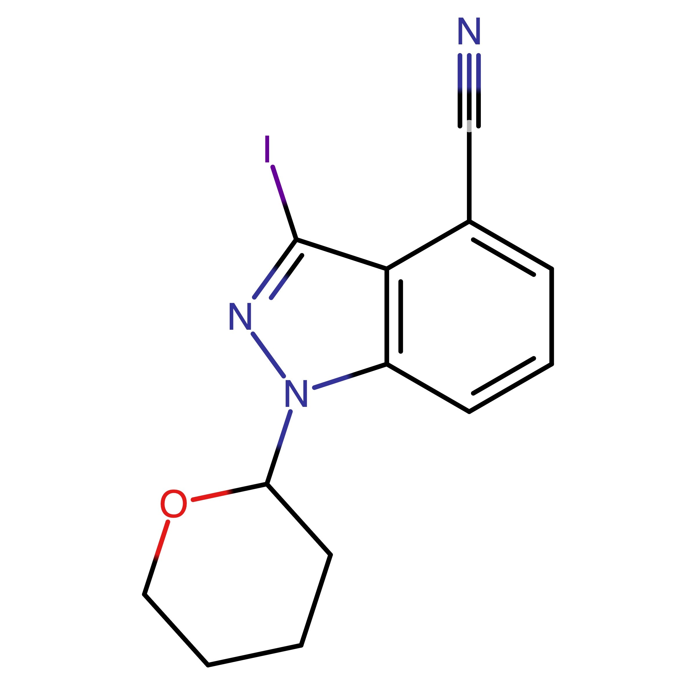 CAS 1425932-33-7 | 3-Iodo-1-(tetrahydro-2H-pyran-2-yl)-1H-indazole-4-carbonitrile