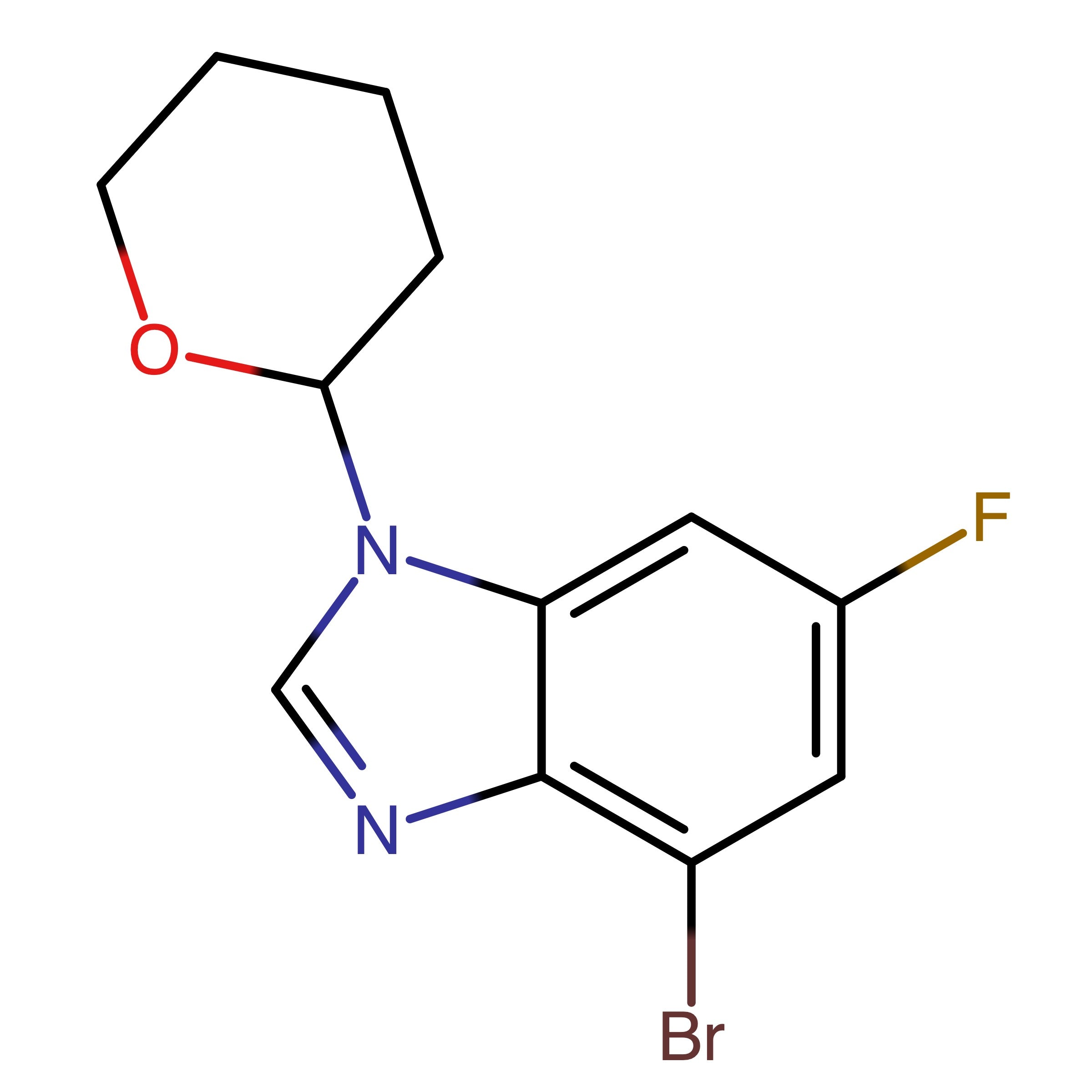 CAS 1425932-53-1 | 4-Bromo-6-fluoro-1-(tetrahydro-2H-pyran-2-yl)-1H-benzo[d]imidazole