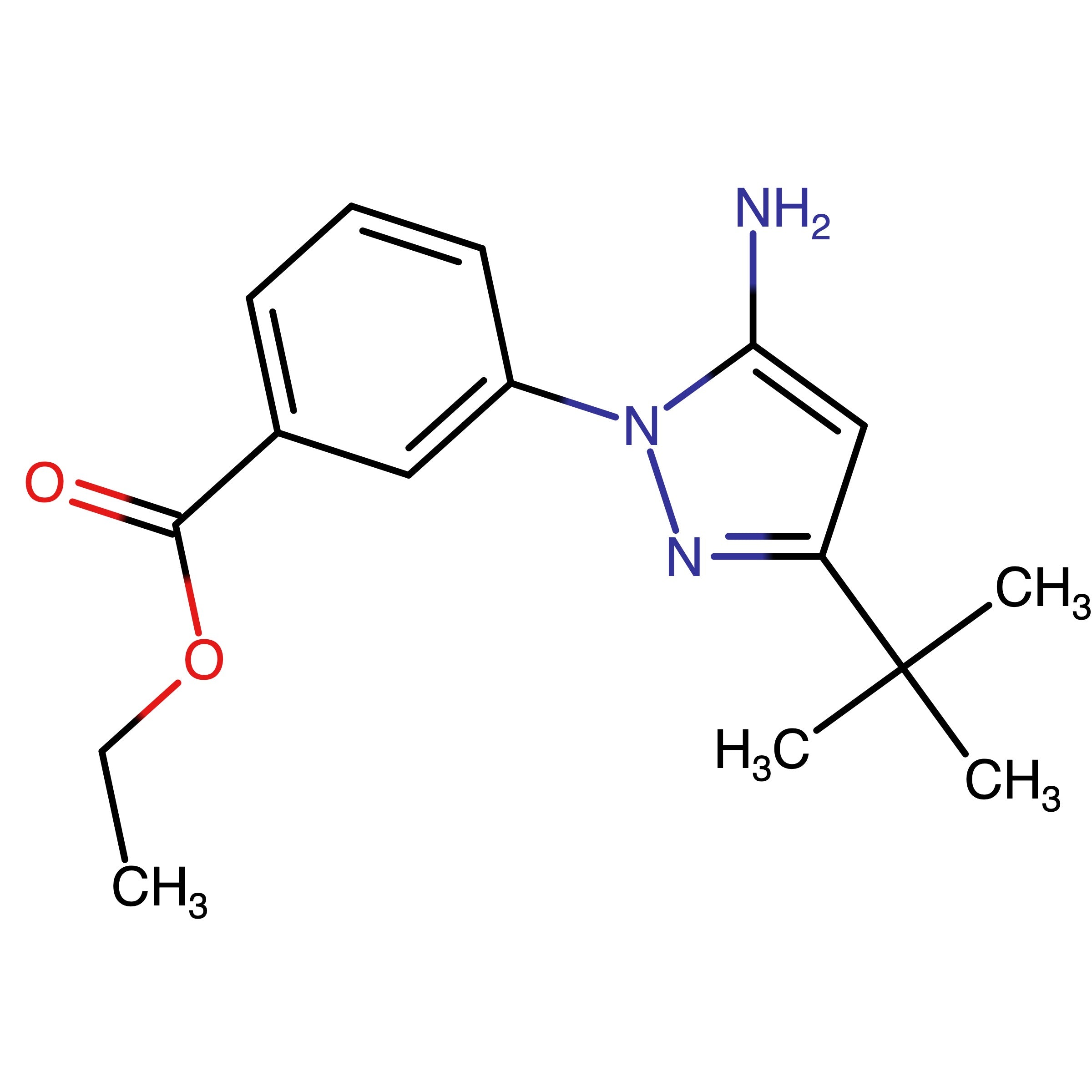 CAS 725685-92-7 | Ethyl 3-(5-amino-3-(tert-butyl)-1H-pyrazol-1-yl)benzoate
