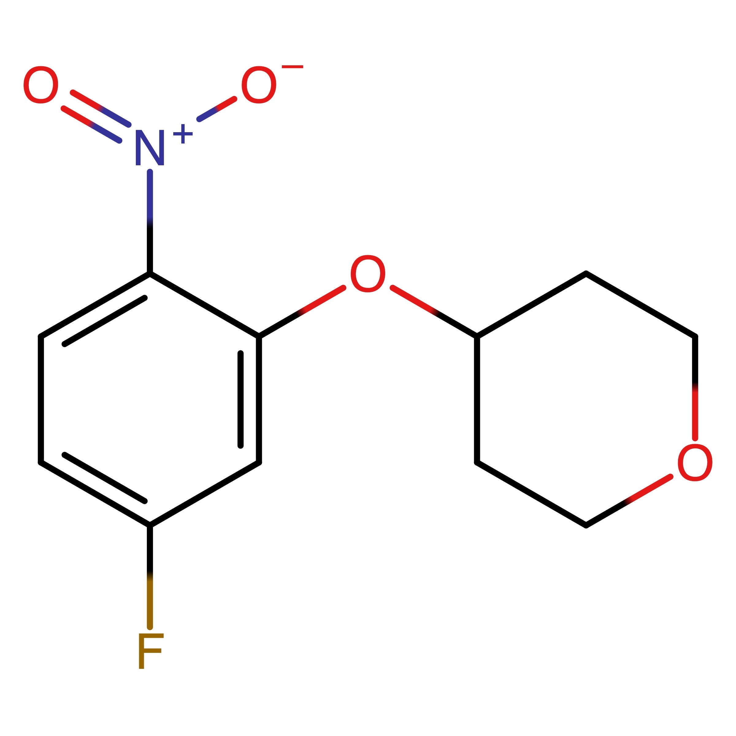 CAS 1211758-64-3 | 4-(5-Fluoro-2-nitrophenoxy)tetrahydro-2H-pyran