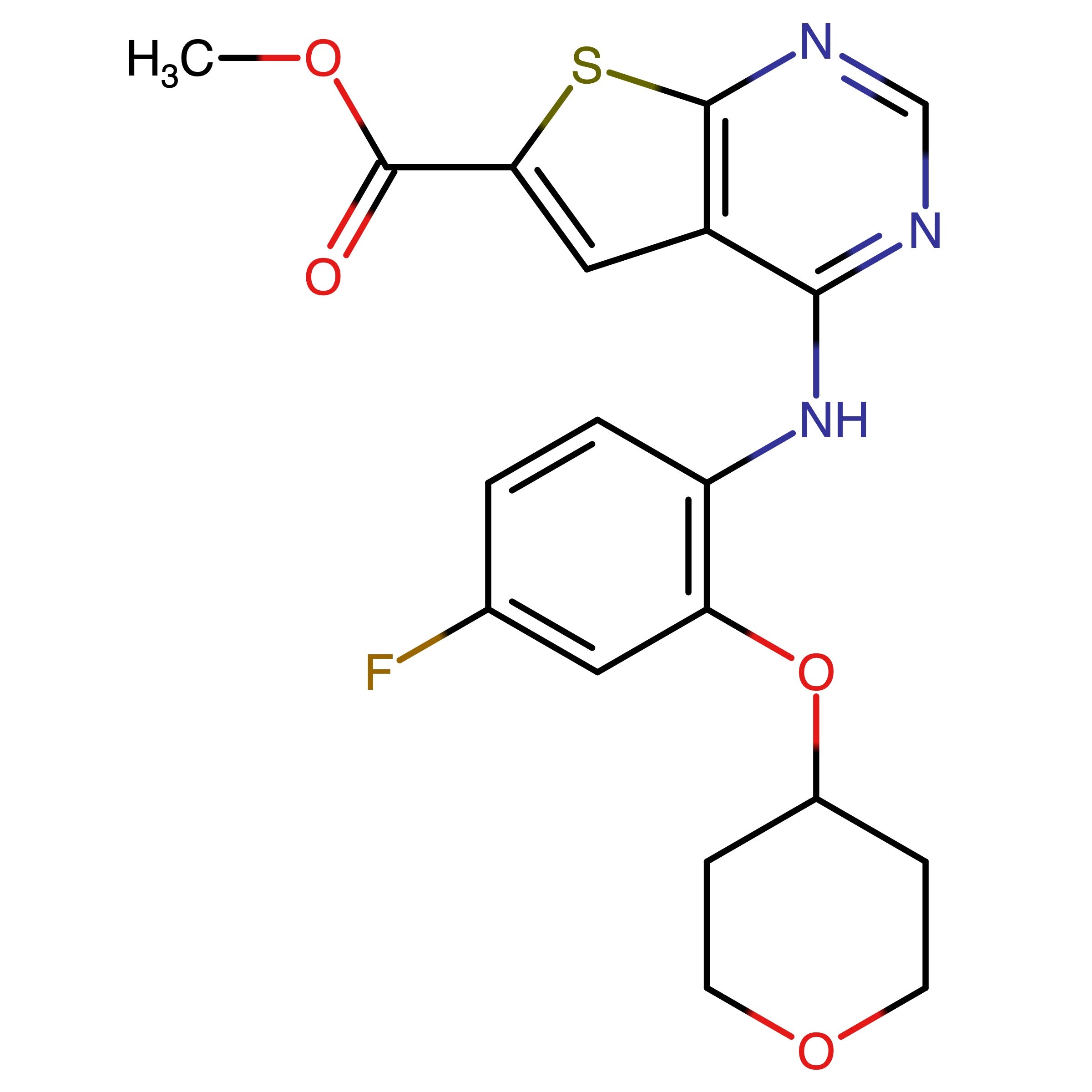 CAS 1211757-85-5 | Methyl 4-((4-fluoro-2-((tetrahydro-2H-pyran-4-yl)oxy)phenyl)amino)thieno[2,3-d]pyrimidine-6-carboxylate