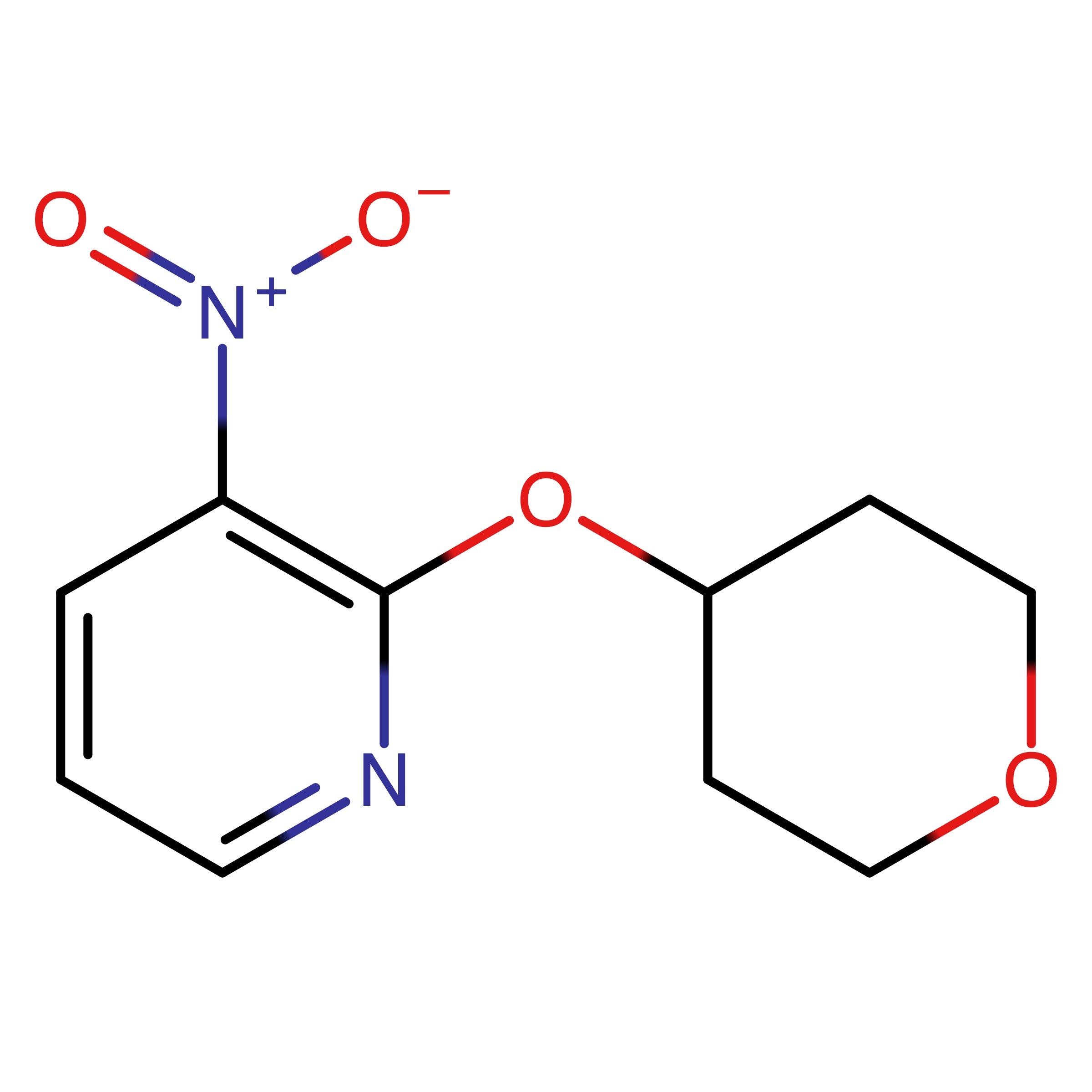 CAS 1211758-67-6 | 3-Nitro-2-((tetrahydro-2H-pyran-4-yl)oxy)pyridine