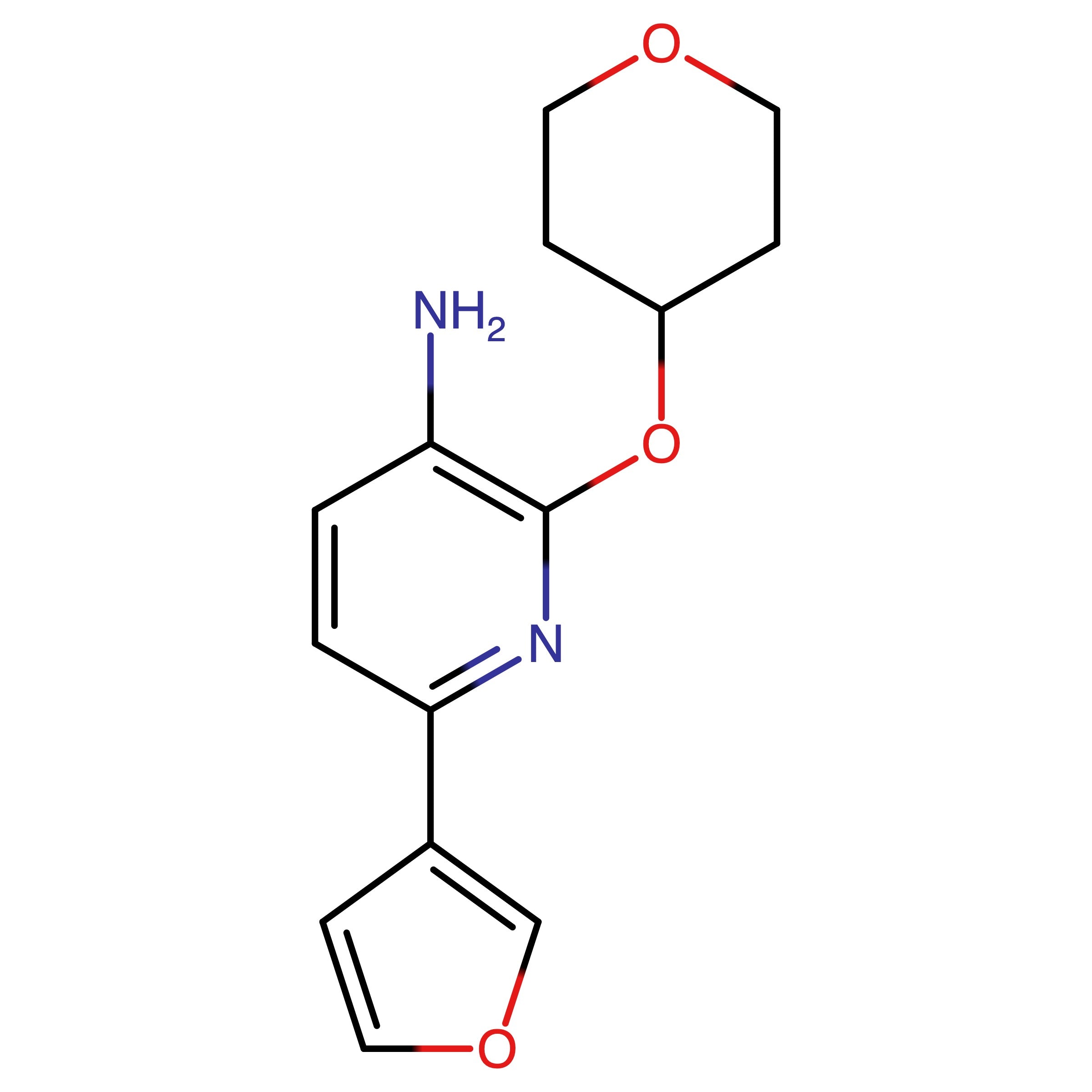 CAS 1211758-78-9 | 6-(Furan-3-yl)-2-((tetrahydro-2H-pyran-4-yl)oxy)pyridin-3-amine