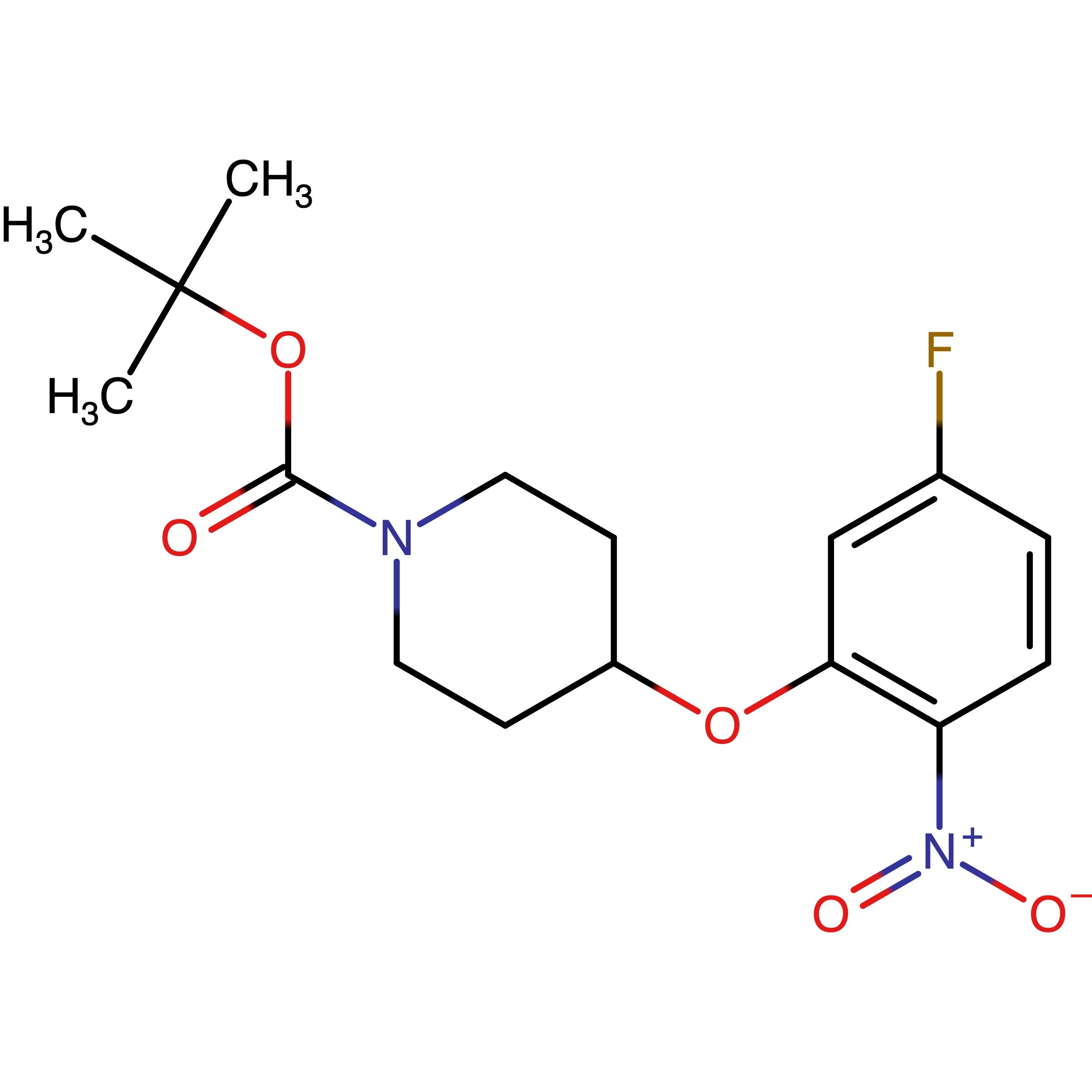 CAS 1211758-83-6 | tert-Butyl 4-(5-fluoro-2-nitrophenoxy)piperidine-1-carboxylate