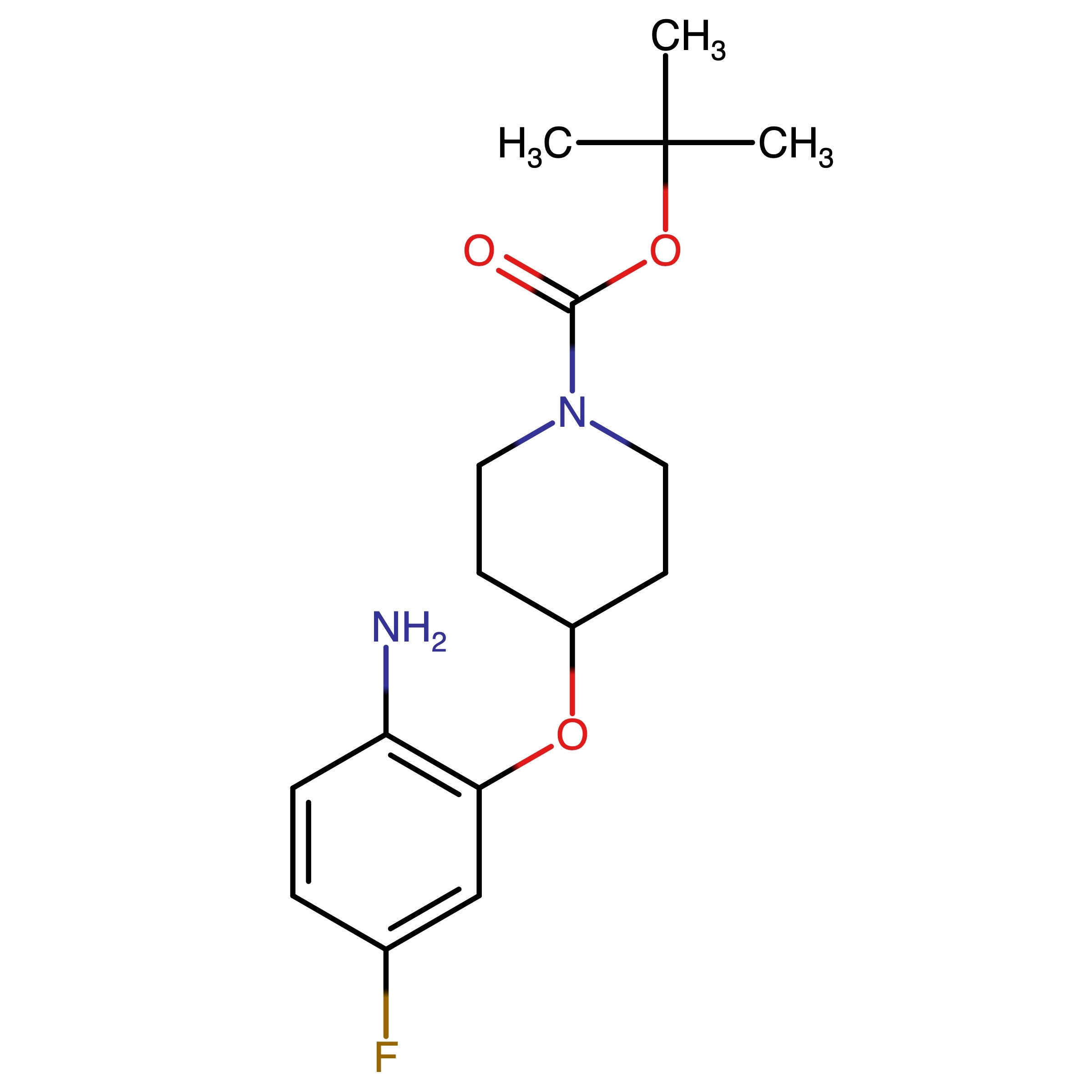 CAS 1211758-84-7 | tert-Butyl 4-(2-amino-5-fluorophenoxy)piperidine-1-carboxylate