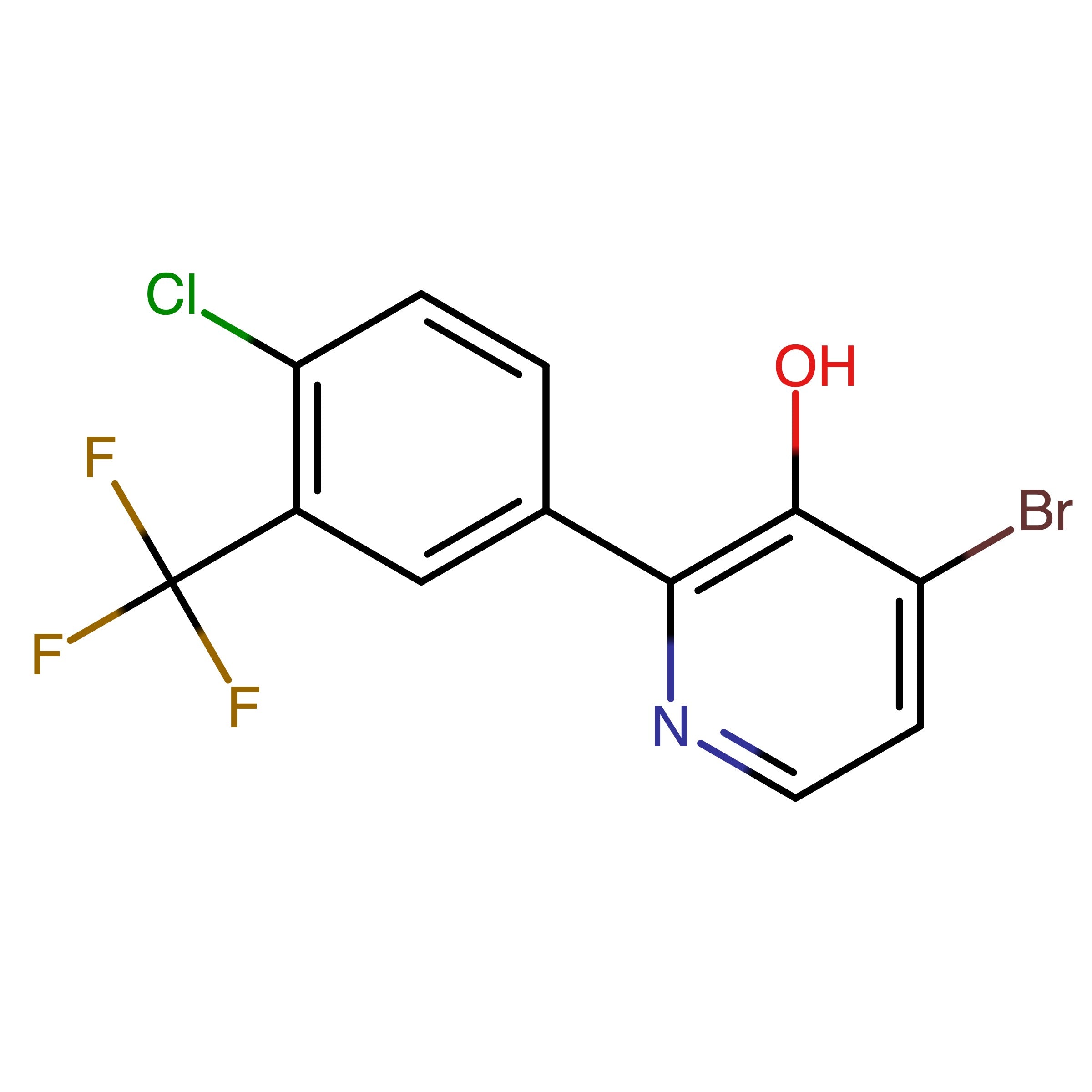 CAS 3028629-88-8 | 4-Bromo-2-(4-chloro-3-(trifluoromethyl)phenyl)pyridin-3-ol