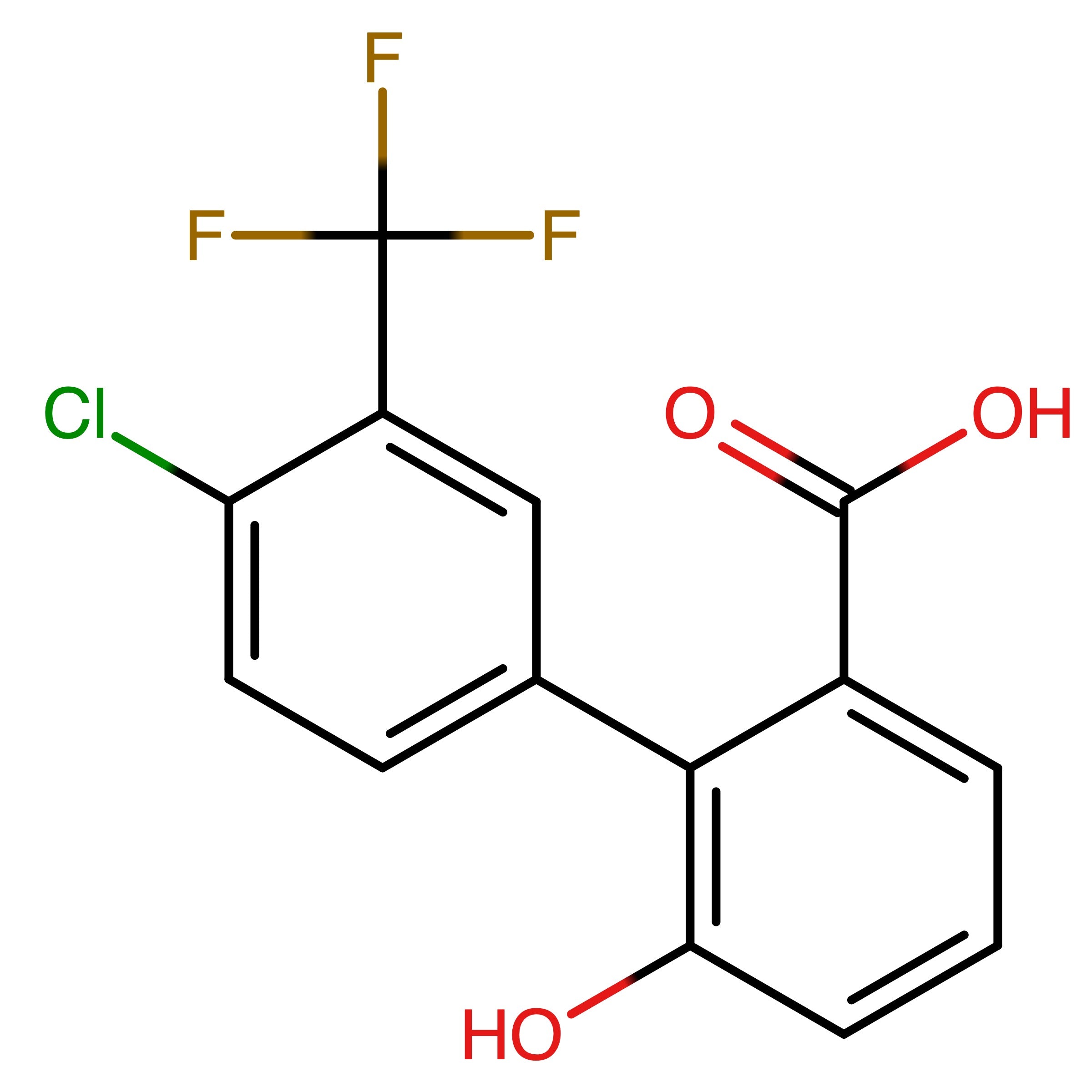 CAS 3028630-07-8 | 4'-Chloro-6-hydroxy-3'-(trifluoromethyl)-[1,1'-biphenyl]-2-carboxylic acid