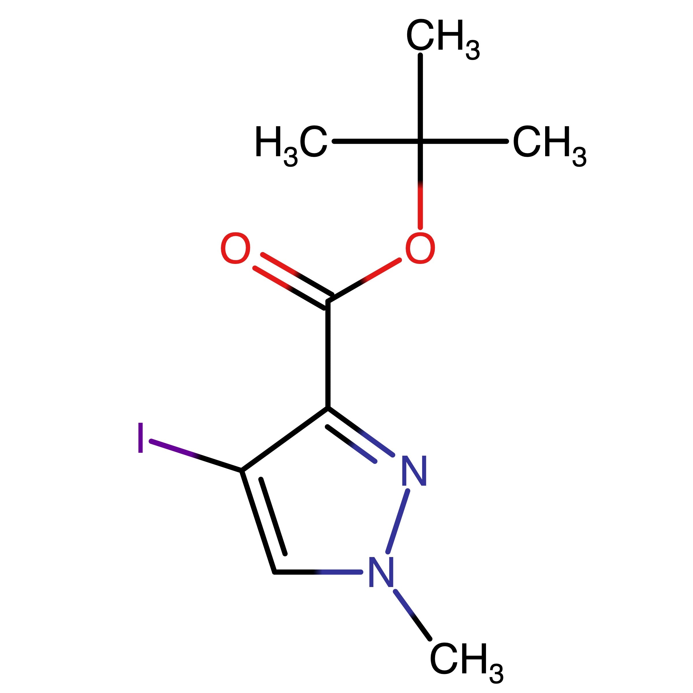 CAS 2125740-19-2 | tert-Butyl 4-iodo-1-methyl-1H-pyrazole-3-carboxylate