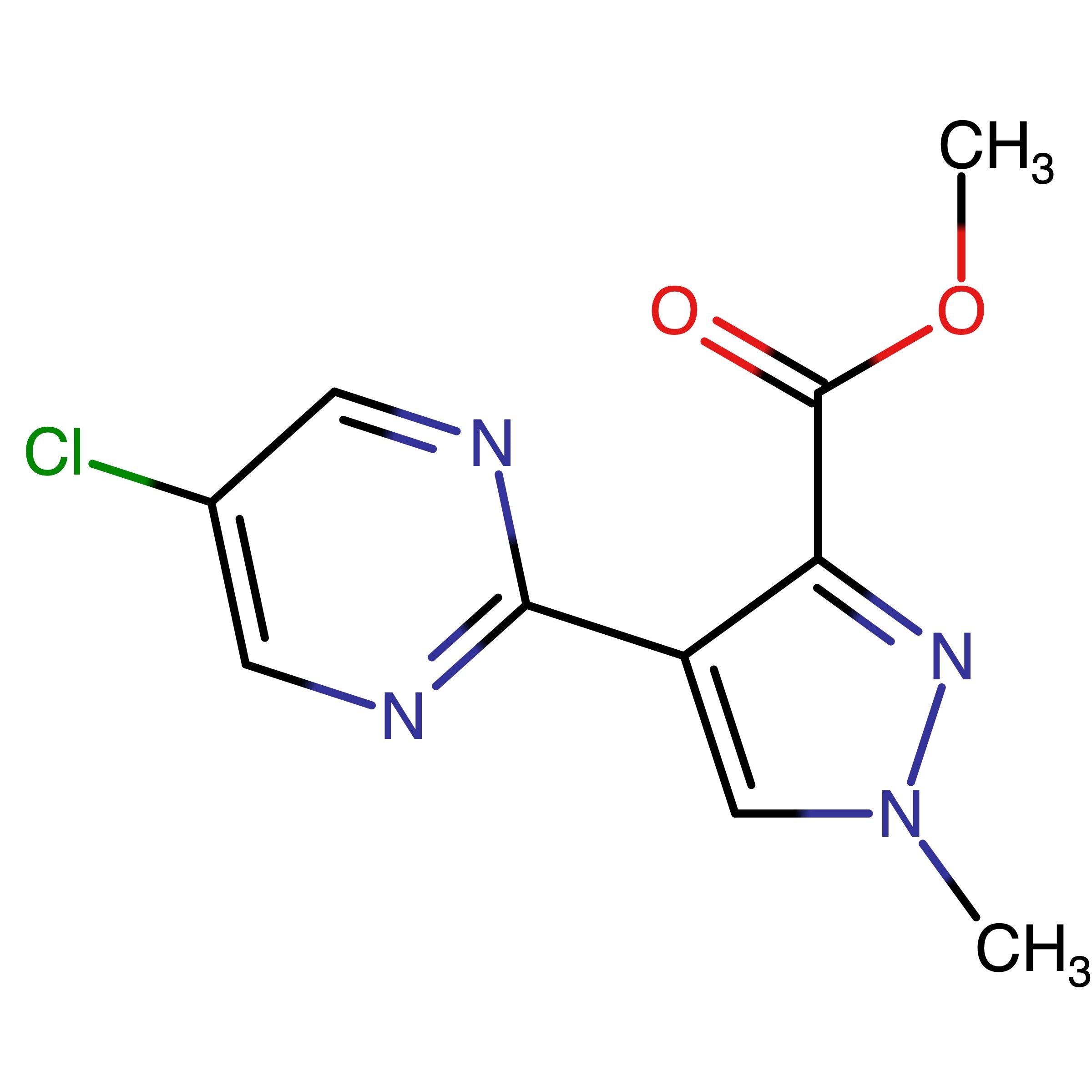 CAS 2125740-26-1 | Methyl 4-(5-chloropyrimidin-2-yl)-1-methyl-1H-pyrazole-3-carboxylate