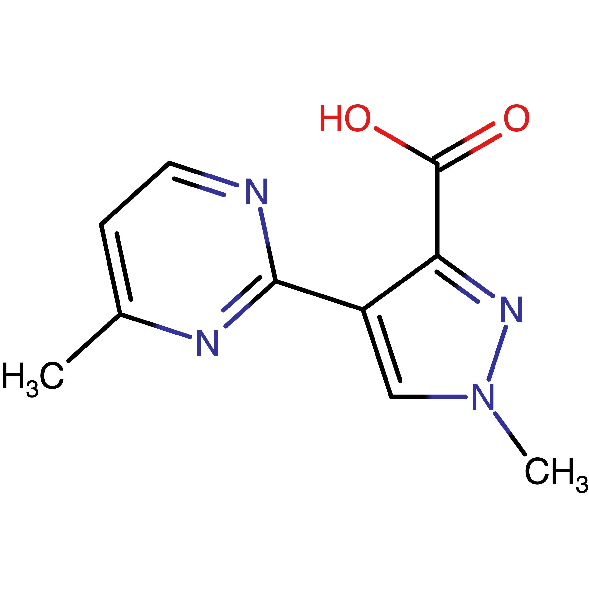 CAS 2125740-32-9 | 1-Methyl-4-(4-methylpyrimidin-2-yl)-1H-pyrazole-3-carboxylic acid