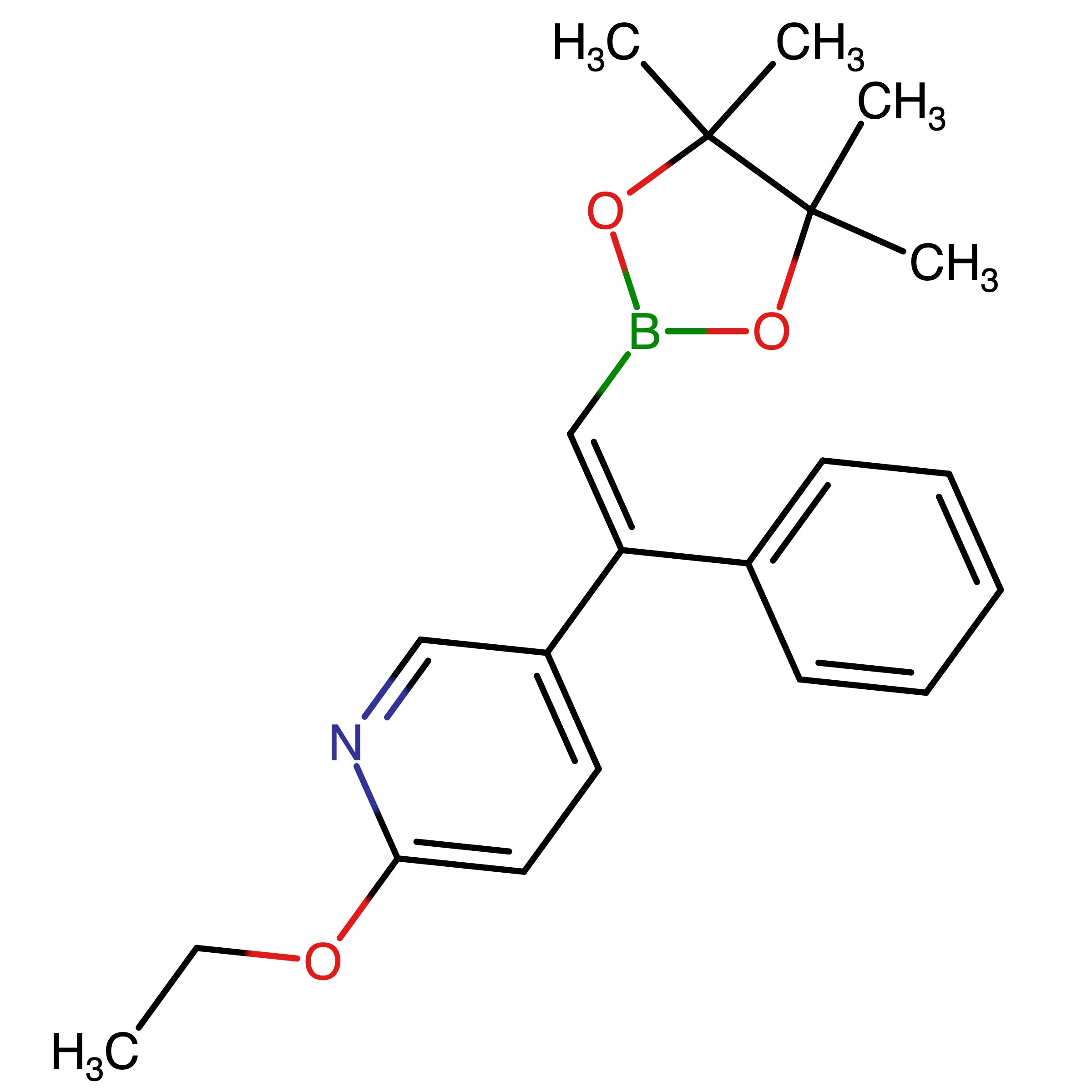 CAS 1875123-51-5 | (E)-2-Ethoxy-5-(1-phenyl-2-(4,4,5,5-tetramethyl-1,3,2-dioxaborolan-2-yl)vinyl)pyridine
