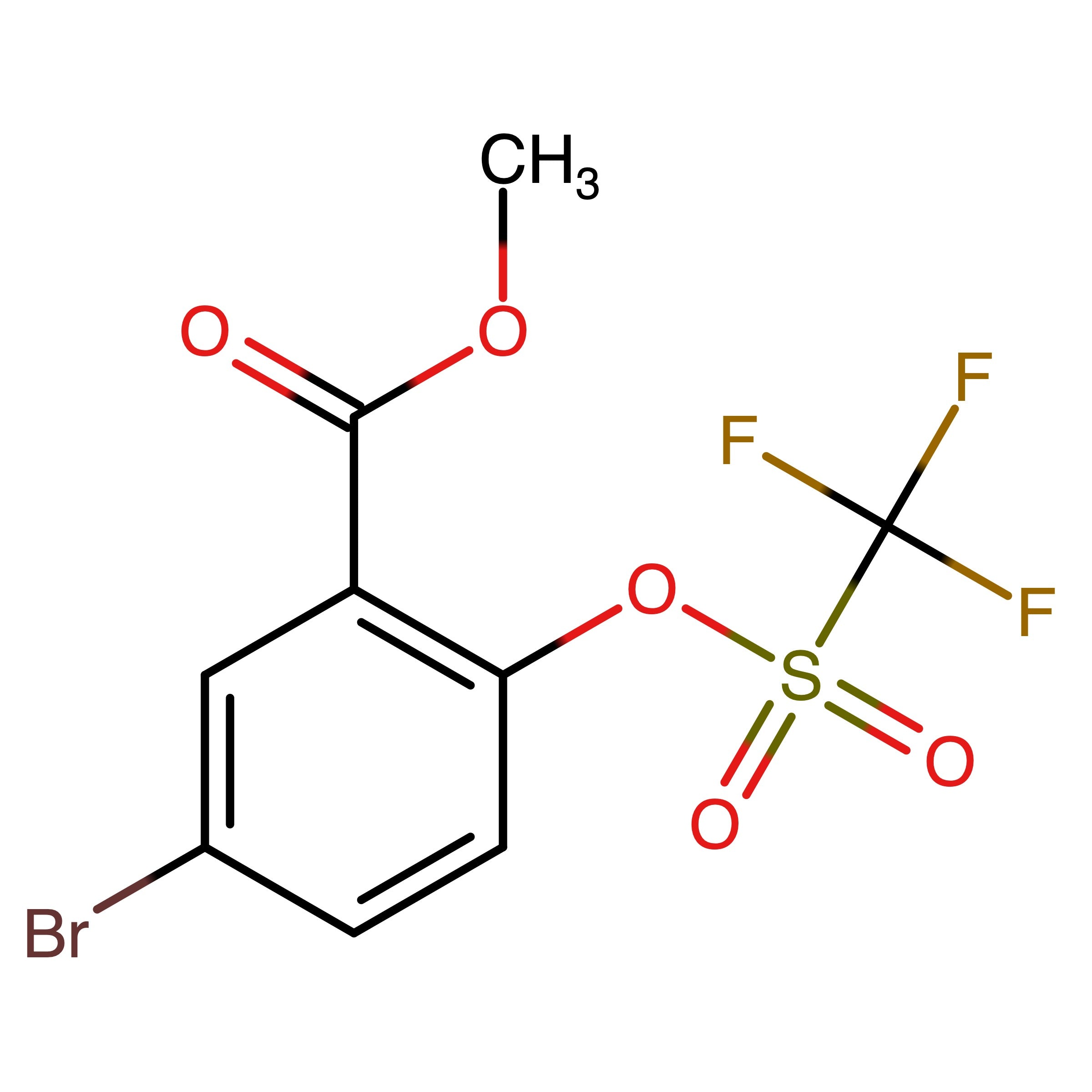 CAS 1182371-67-0 | Methyl 5-bromo-2-(((trifluoromethyl)sulfonyl)oxy)benzoate