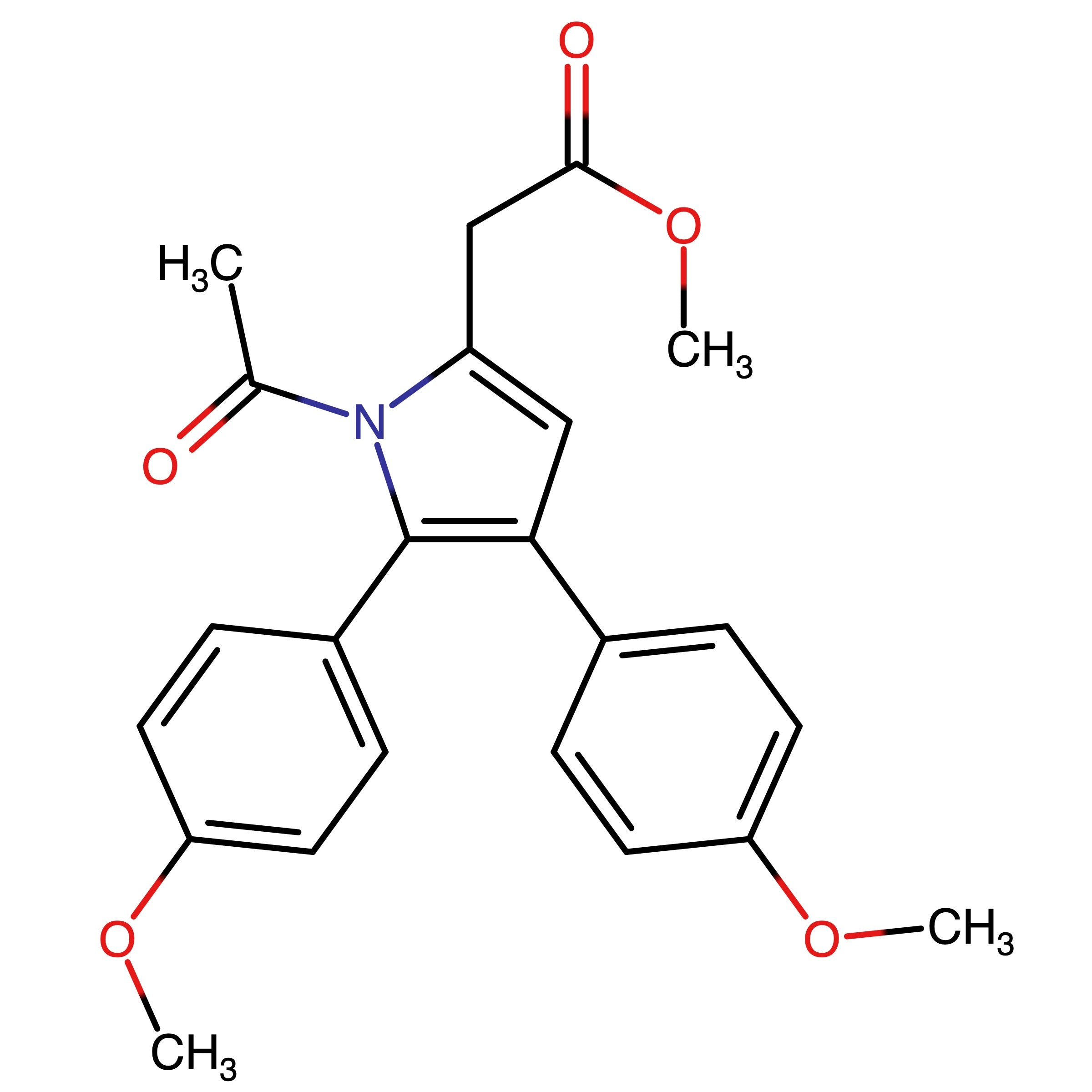 CAS 1236115-69-7 | Methyl 2-(1-acetyl-4,5-bis(4-methoxyphenyl)-1H-pyrrol-2-yl)acetate