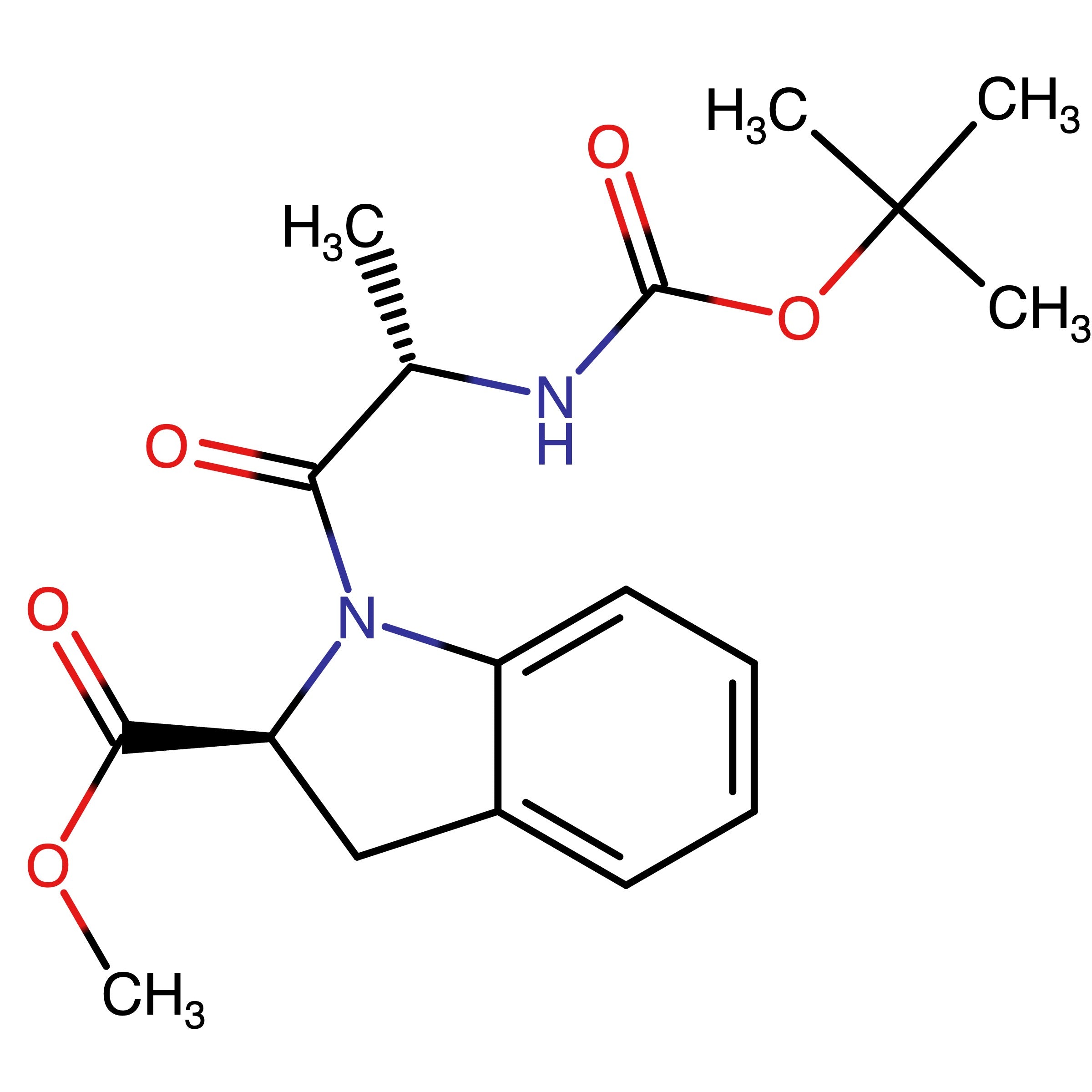 CAS 474382-20-2 | Methyl (S)-1-((tert-butoxycarbonyl)-L-alanyl)indoline-2-carboxylate