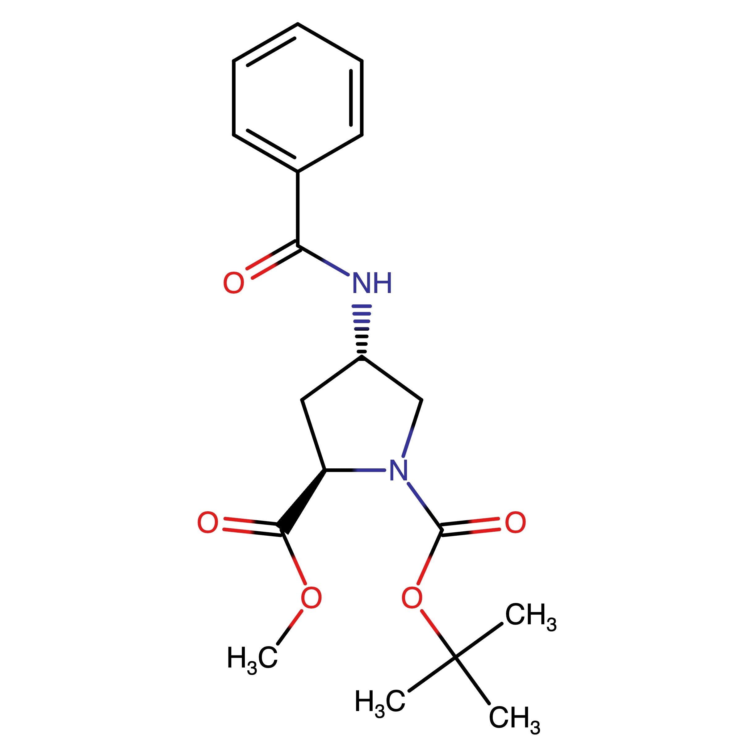 CAS 396729-85-4 | N-Boc-(4S)-(benzamido)-D-proline methyl ester