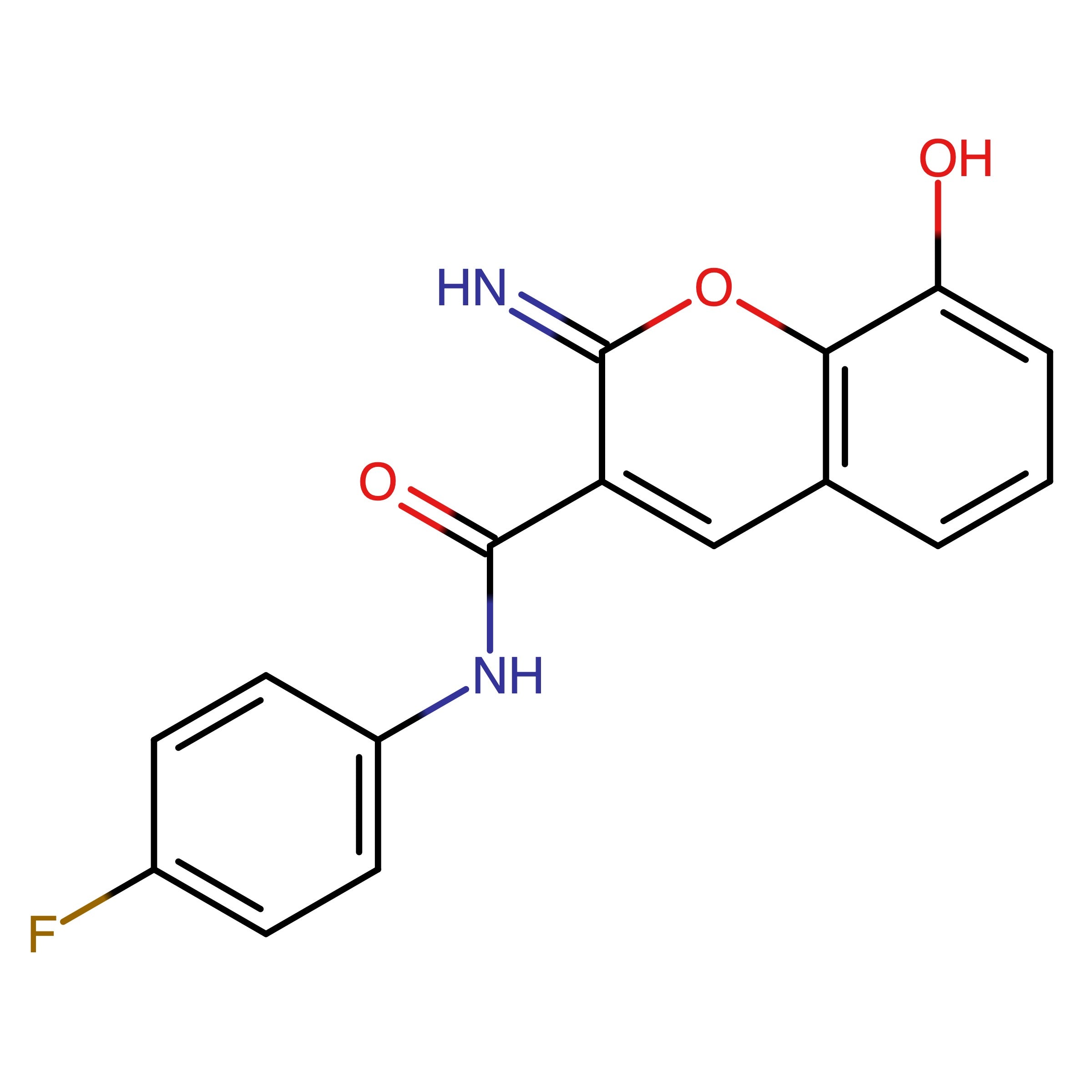 CAS 891075-87-9 | N-(4-Fluorophenyl)-8-hydroxy-2-imino-2H-chromene-3-carboxamide