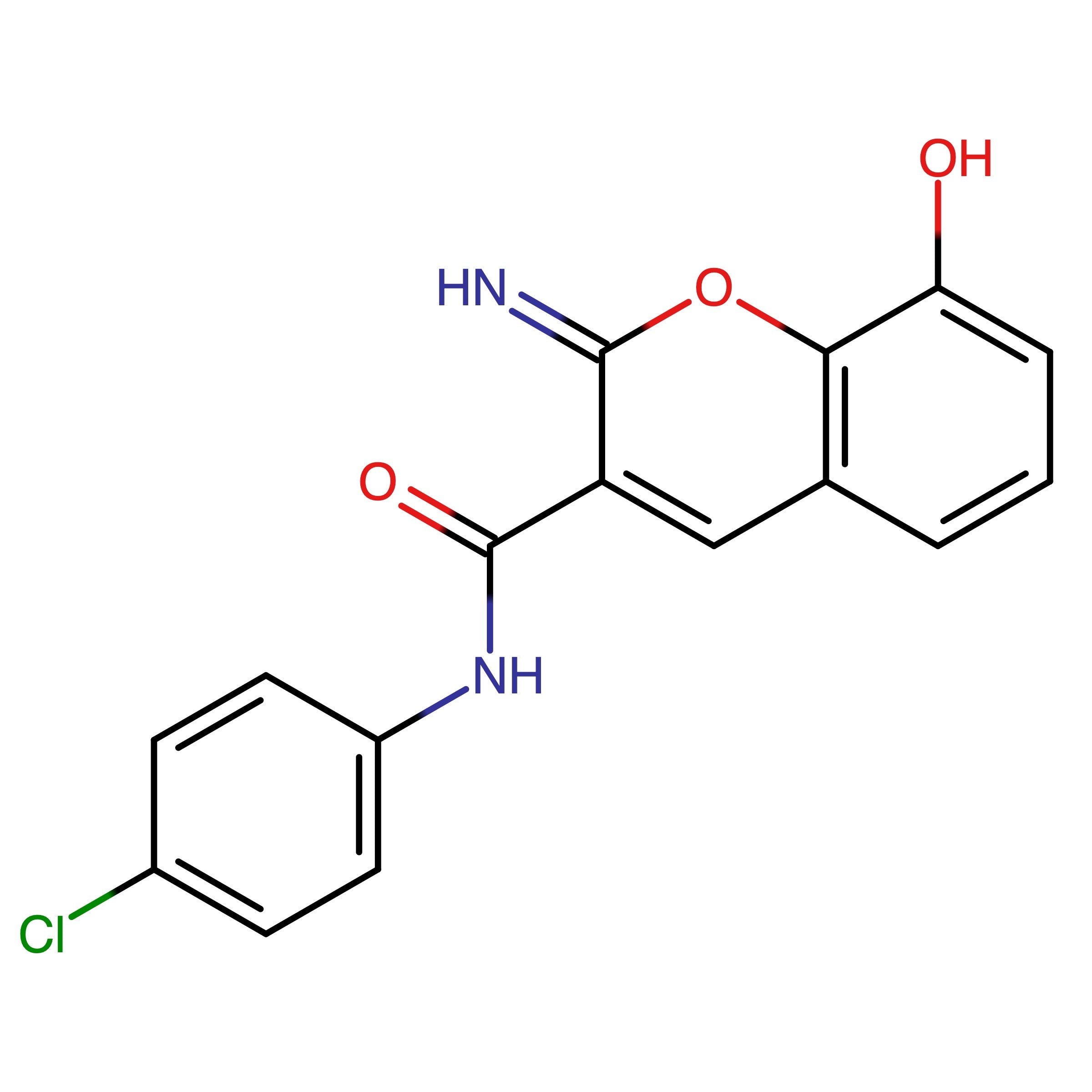 CAS 891101-61-4 | N-(4-Chlorophenyl)-8-hydroxy-2-imino-2H-chromene-3-carboxamide