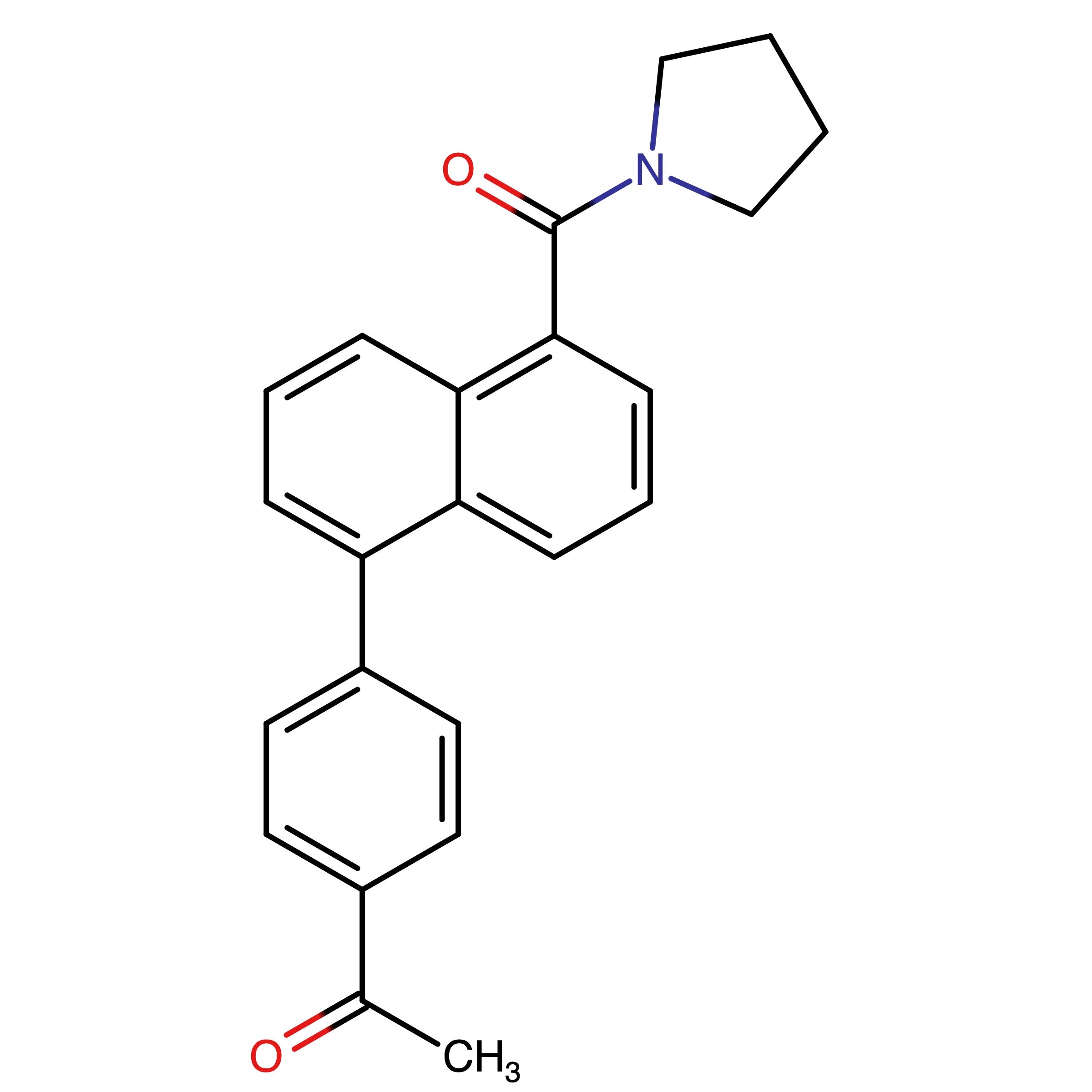 CAS 2379982-68-8 | 1-(4-(5-(Pyrrolidine-1-carbonyl)naphthalen-1-yl)phenyl)ethan-1-one