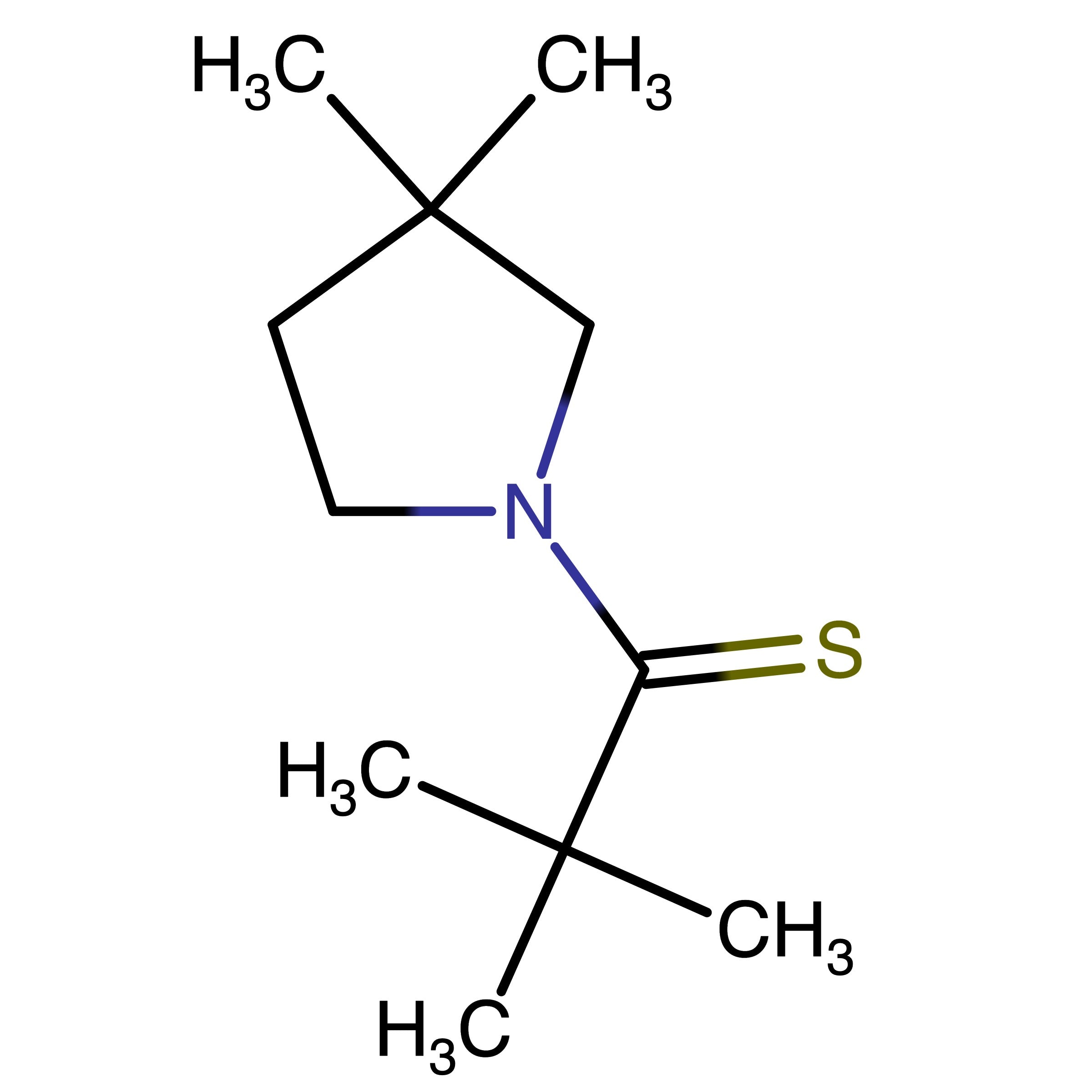 CAS 1808920-91-3 | 1-(3,3-Dimethylpyrrolidin-1-yl)-2,2-dimethylpropane-1-thione