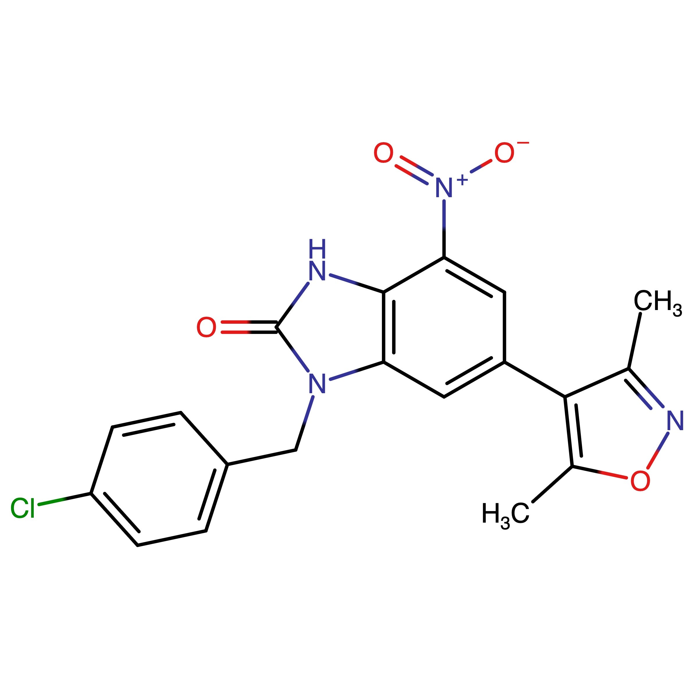 CAS 1643946-75-1 | 1-(4-Chlorobenzyl)-6-(3,5-dimethylisoxazol-4-yl)-4-nitro-1,3-dihydro-2H-benzo[d]imidazol-2-one