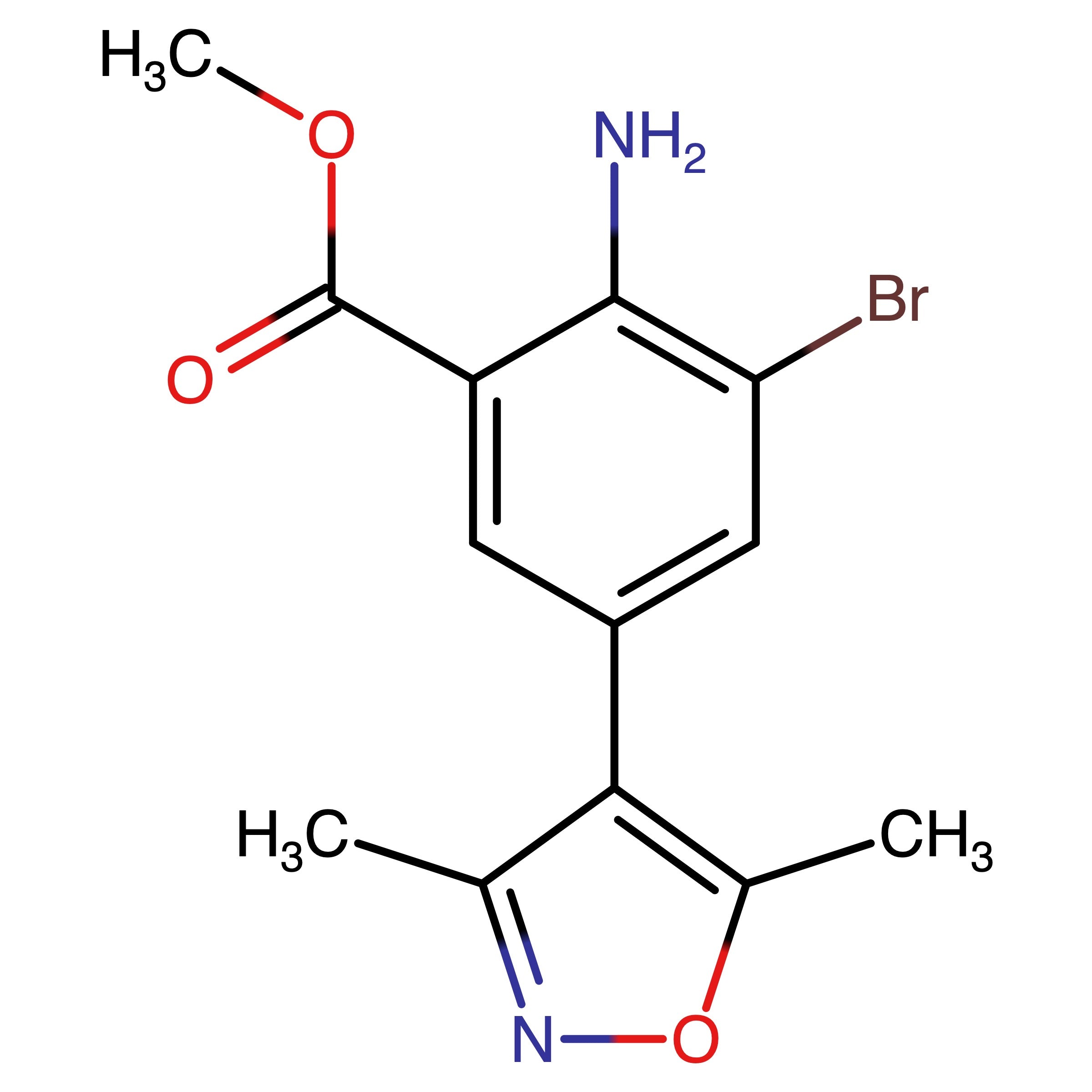 CAS 1643945-24-7 | Methyl 2-amino-3-bromo-5-(3,5-dimethylisoxazol-4-yl)benzoate