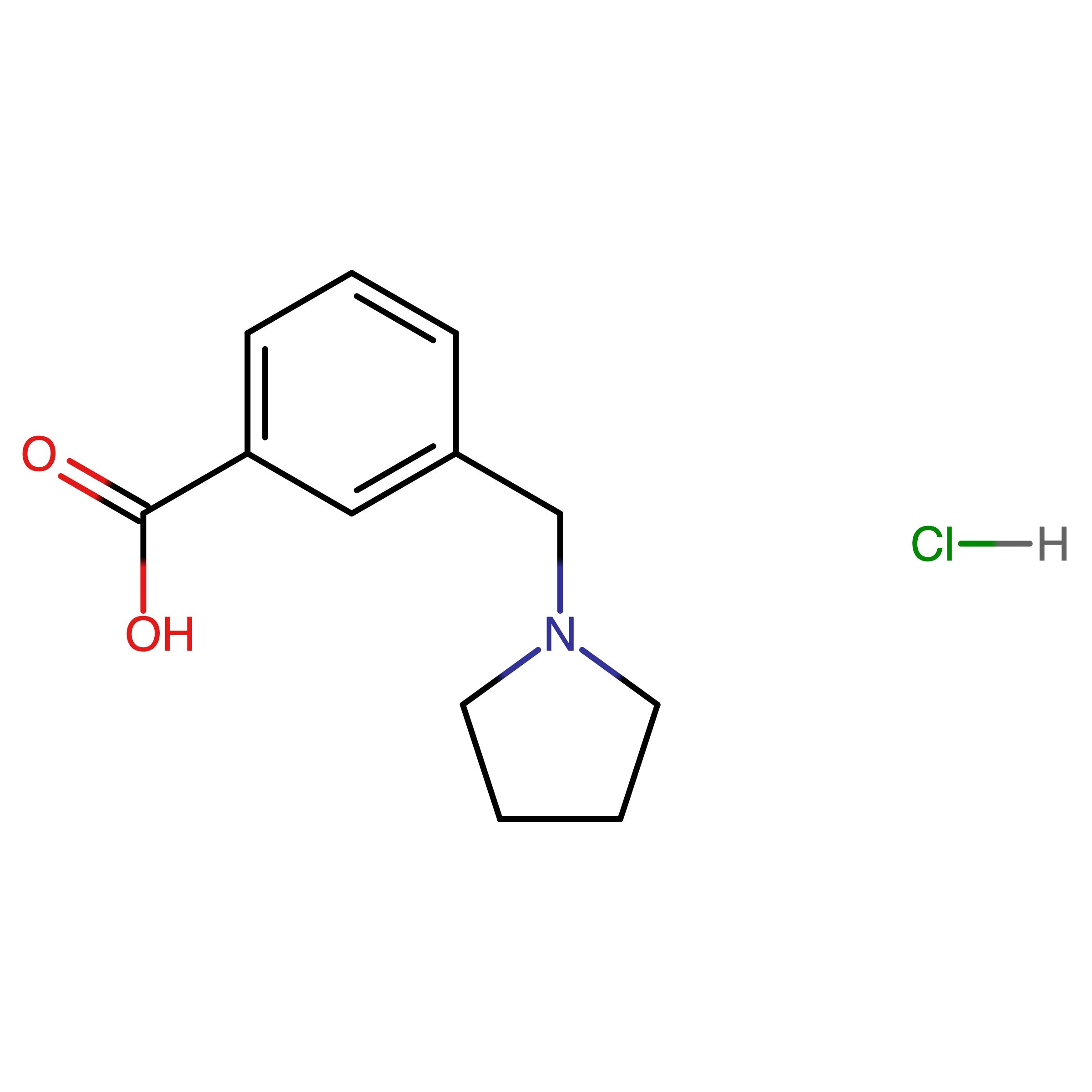 CAS 887922-93-2 | 3-(1-Pyrrolidylmethyl)benzoic Acid Hydrochloride | MFCD08690301