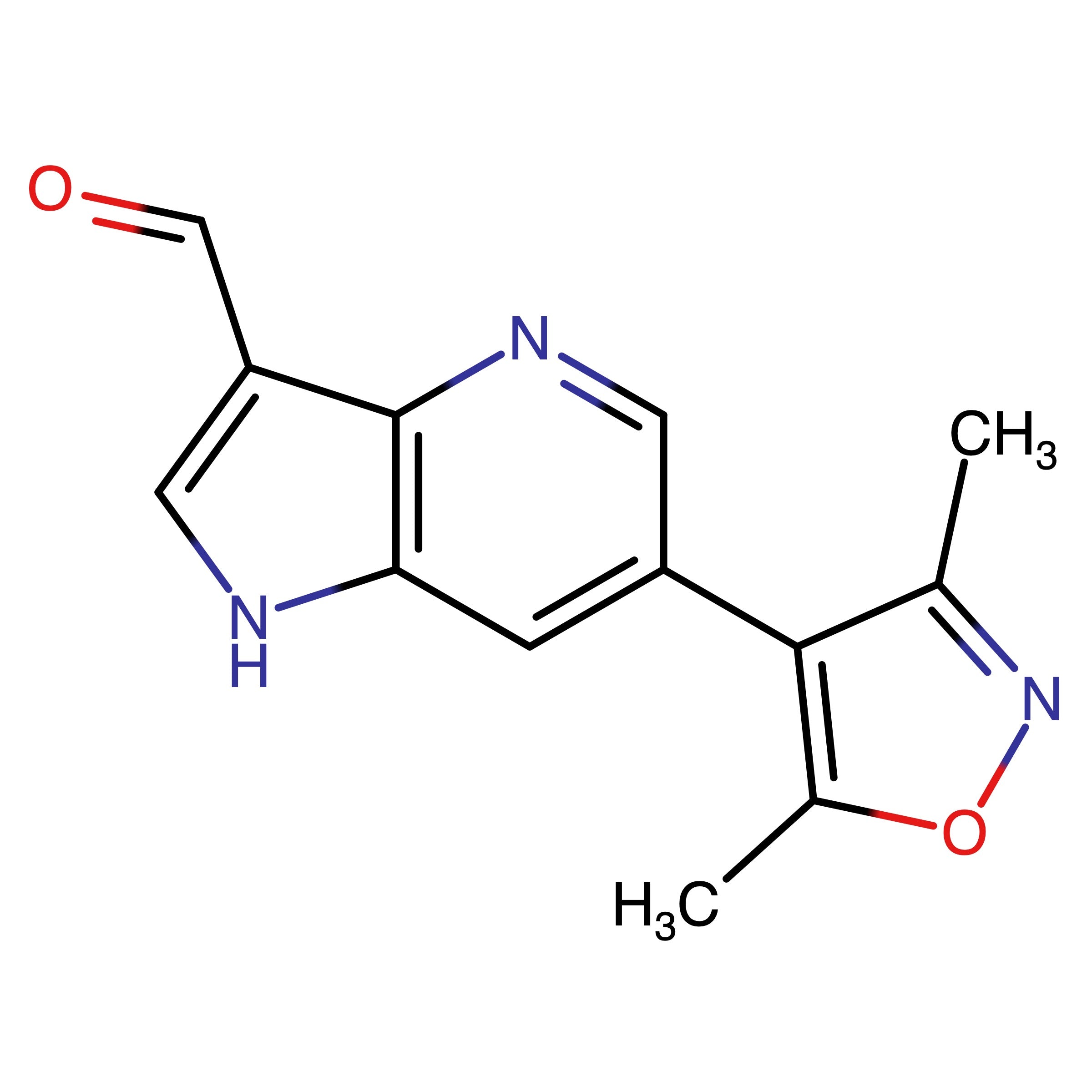 CAS 1643945-40-7 | 6-(3,5-Dimethylisoxazol-4-yl)-1H-pyrrolo[3,2-b]pyridine-3-carbaldehyde