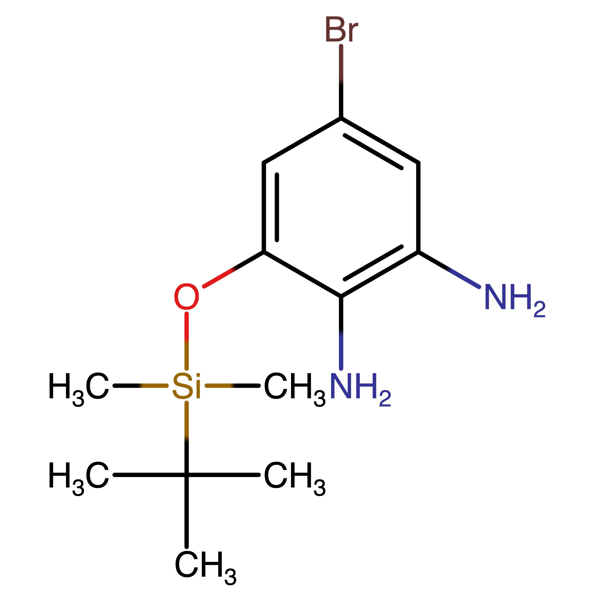 CAS 688809-44-1 | 5-Bromo-3-((tert-butyldimethylsilyl)oxy)benzene-1,2-diamine