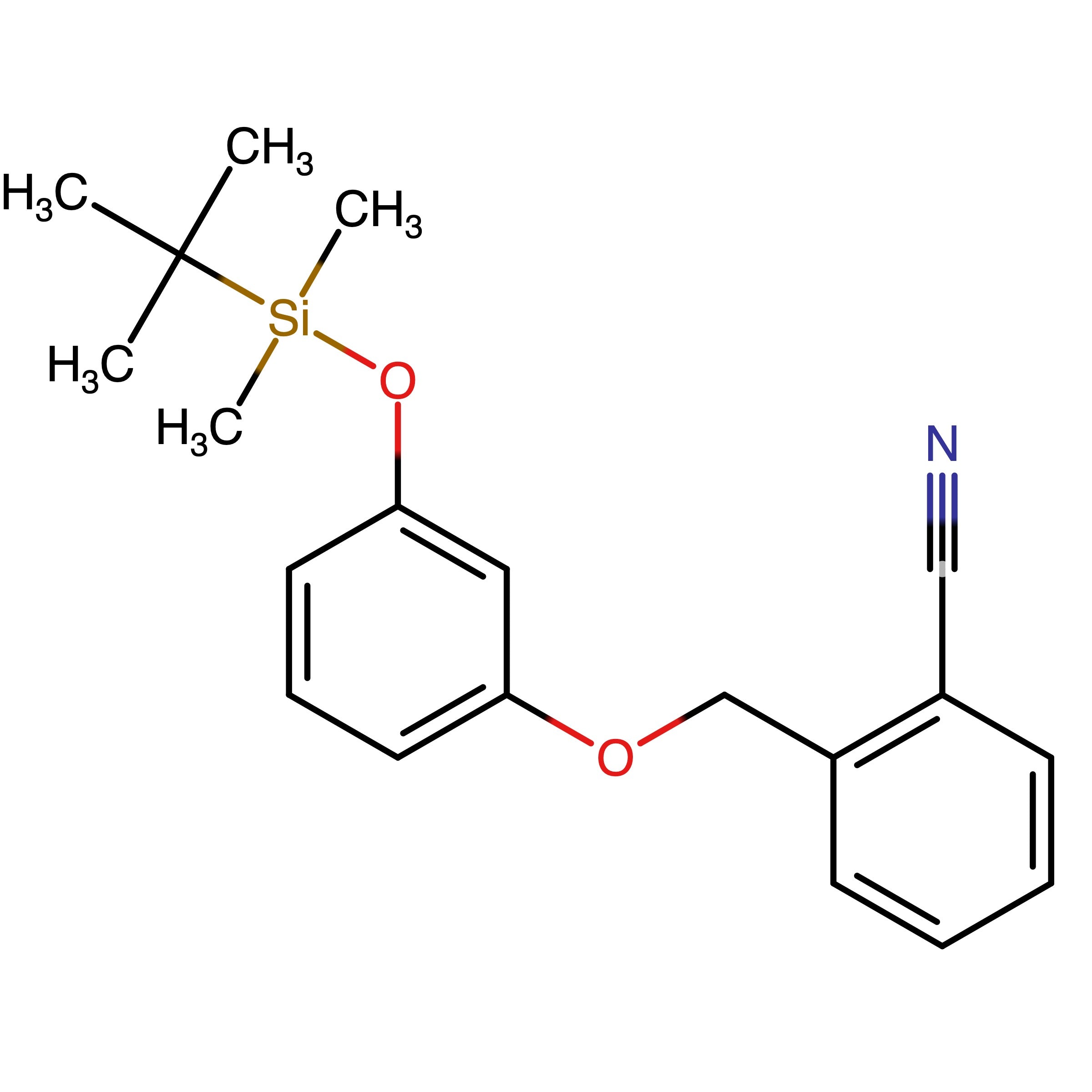 CAS 1569070-93-4 | 2-((3-((tert-Butyldimethylsilyl)oxy)phenoxy)methyl)benzonitrile