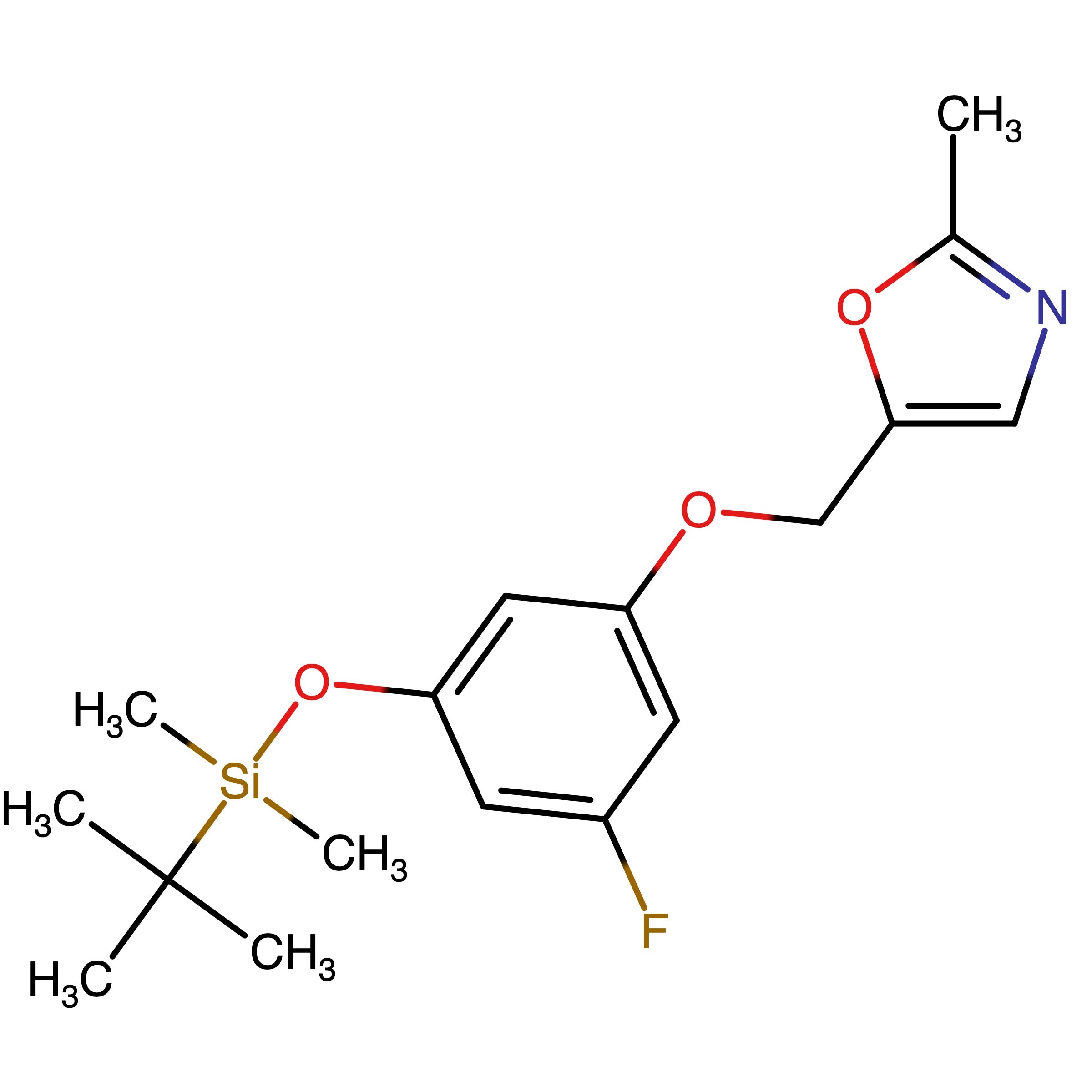 CAS 1531597-28-0 | 5-((3-((tert-Butyldimethylsilyl)oxy)-5-fluorophenoxy)methyl)-2-methyloxazole
