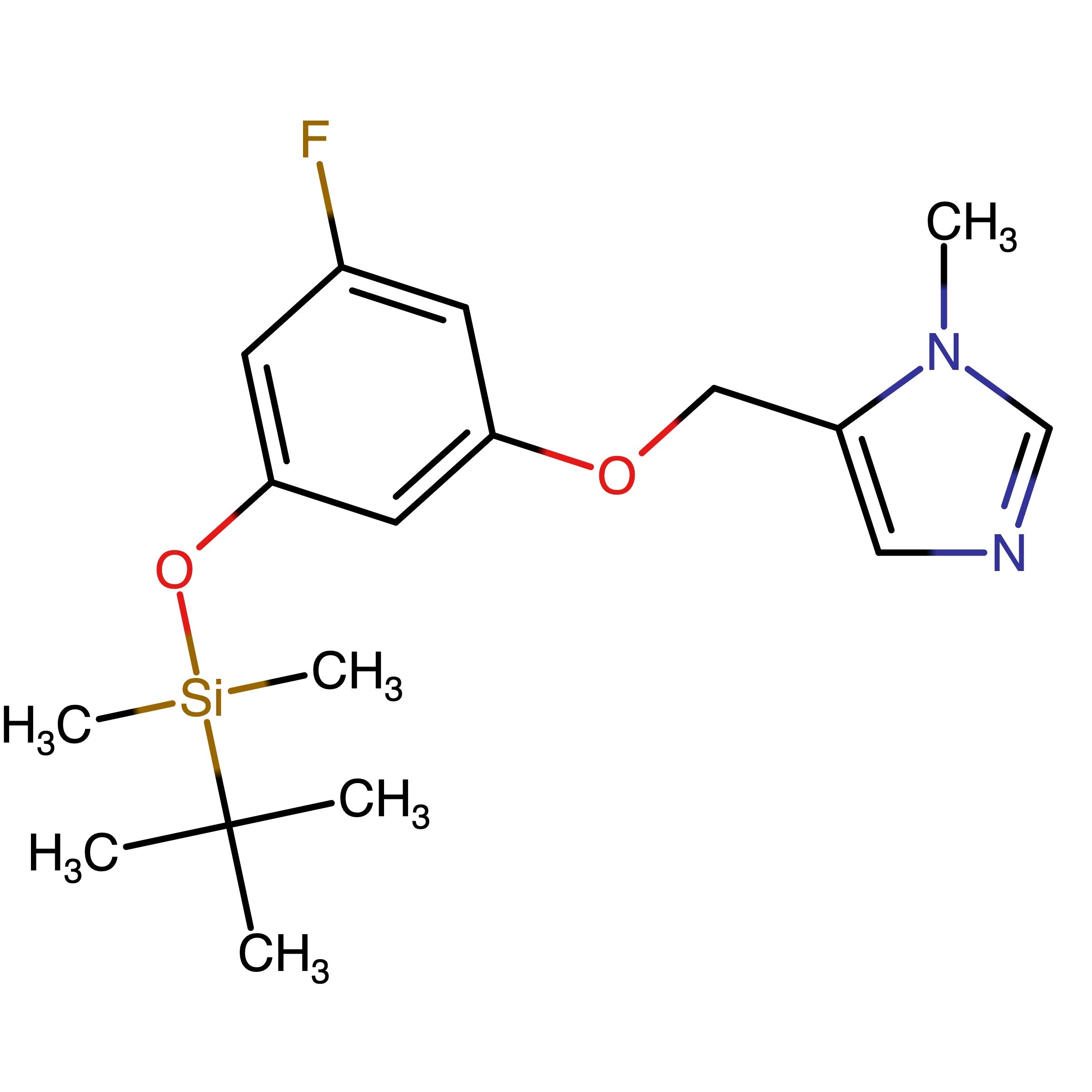 CAS 1569071-04-0 | 5-((3-((tert-Butyldimethylsilyl)oxy)-5-fluorophenoxy)methyl)-1-methyl-1H-imidazole