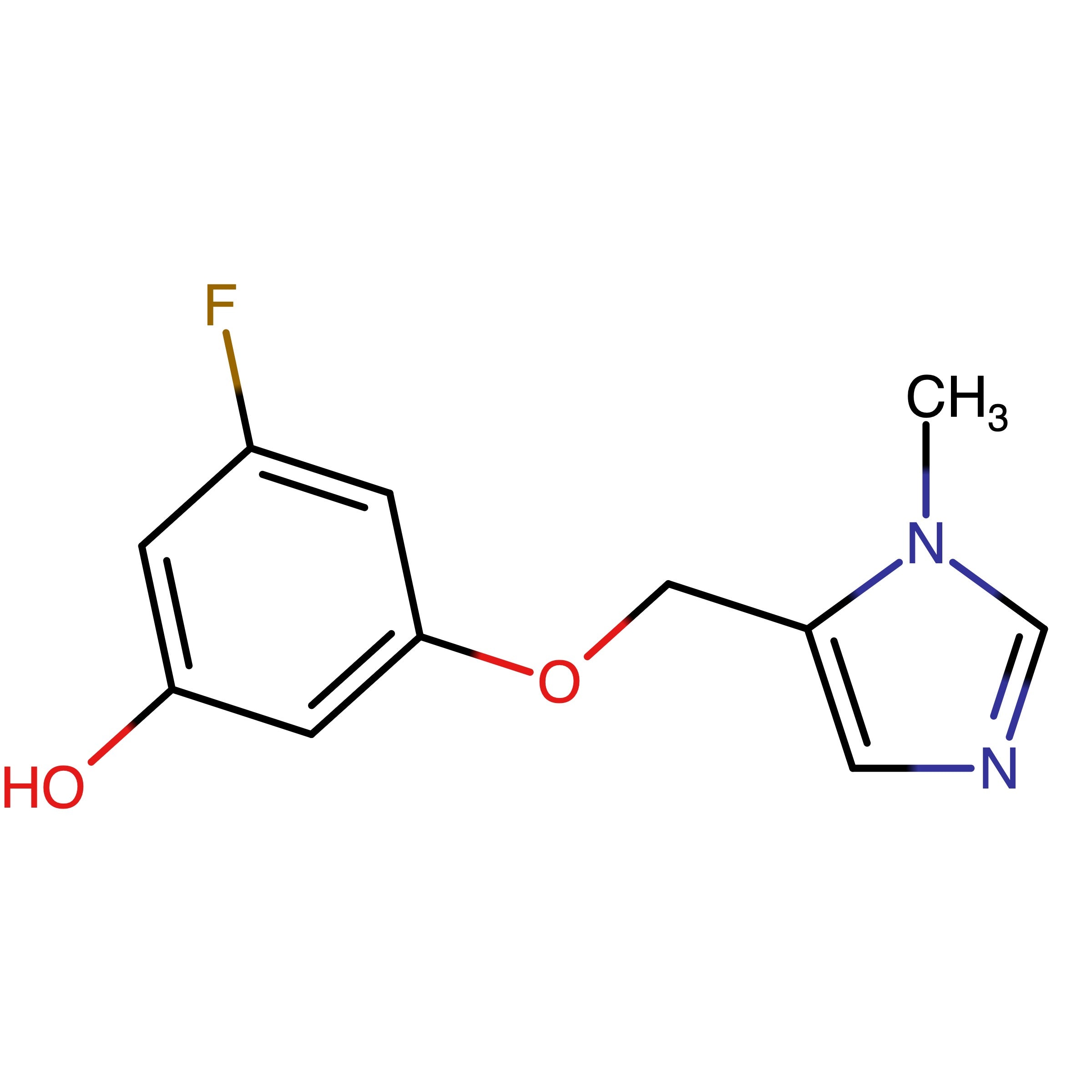 CAS 1504665-05-7 | 3-Fluoro-5-((1-methyl-1H-imidazol-5-yl)methoxy)phenol